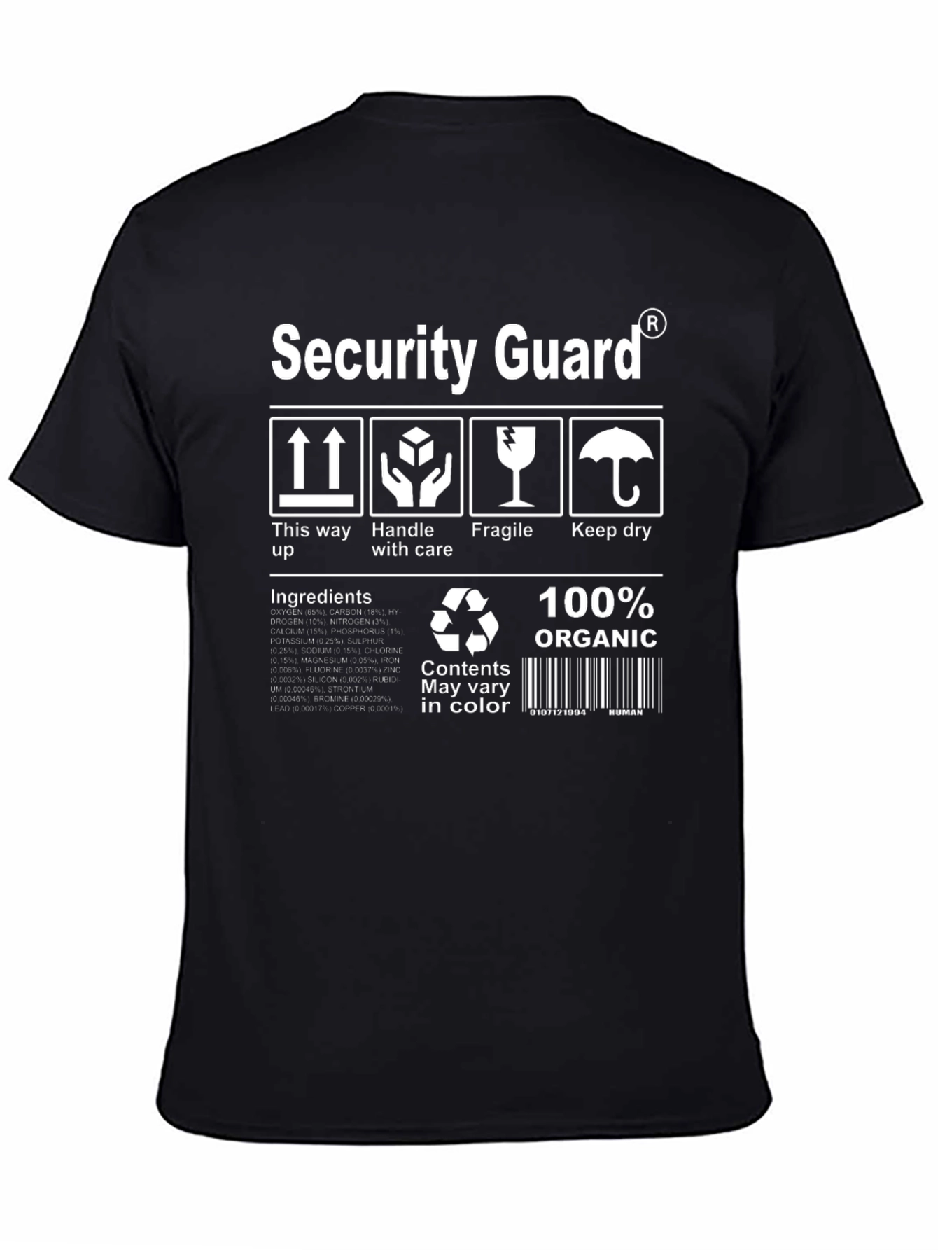 Security Guard Organic Cotton T-Shirt