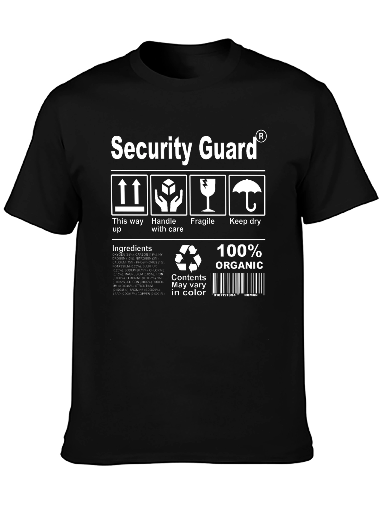 Security Guard Organic Cotton T-Shirt