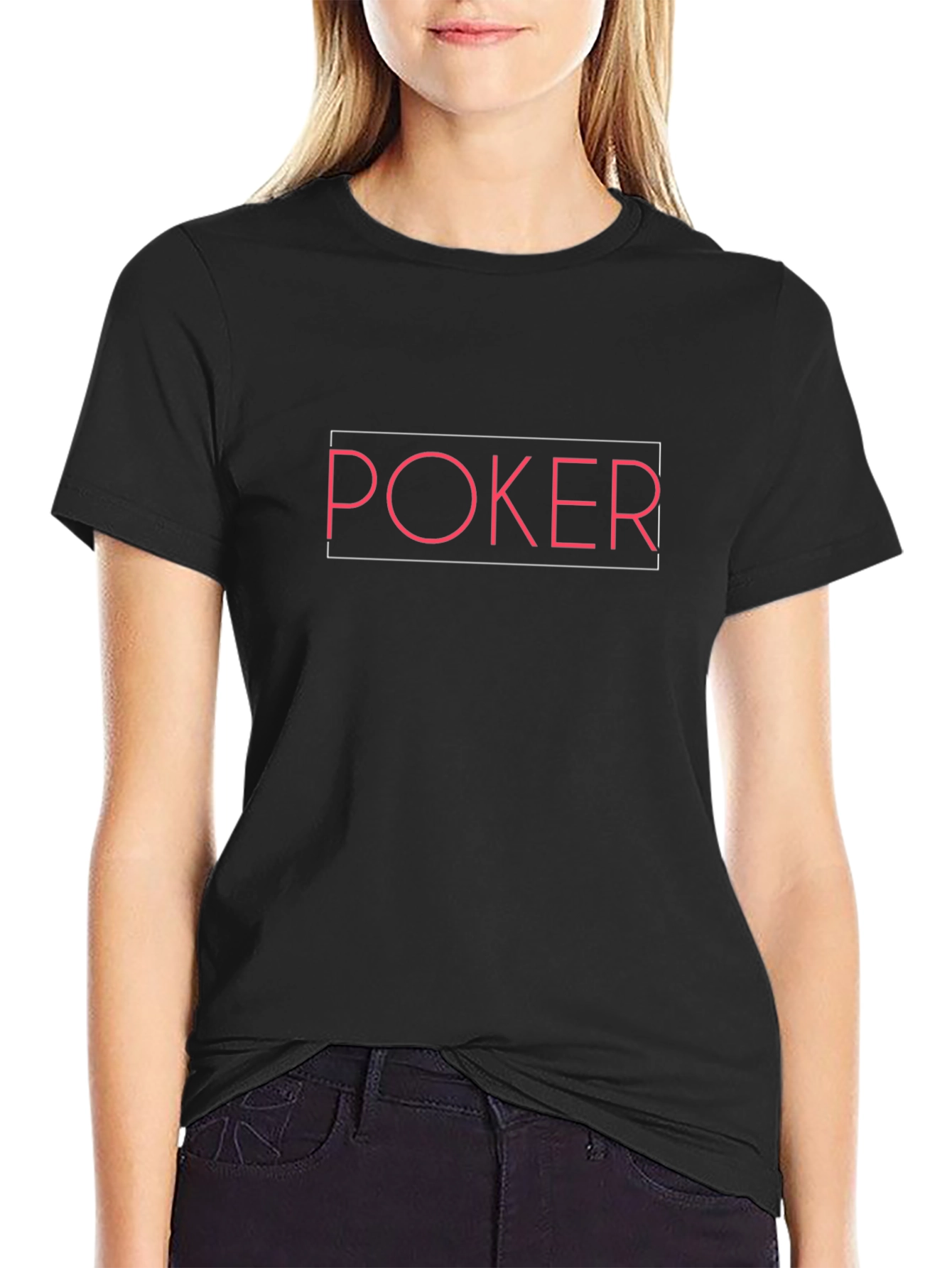 Poker Graphic Tee - Black Cotton