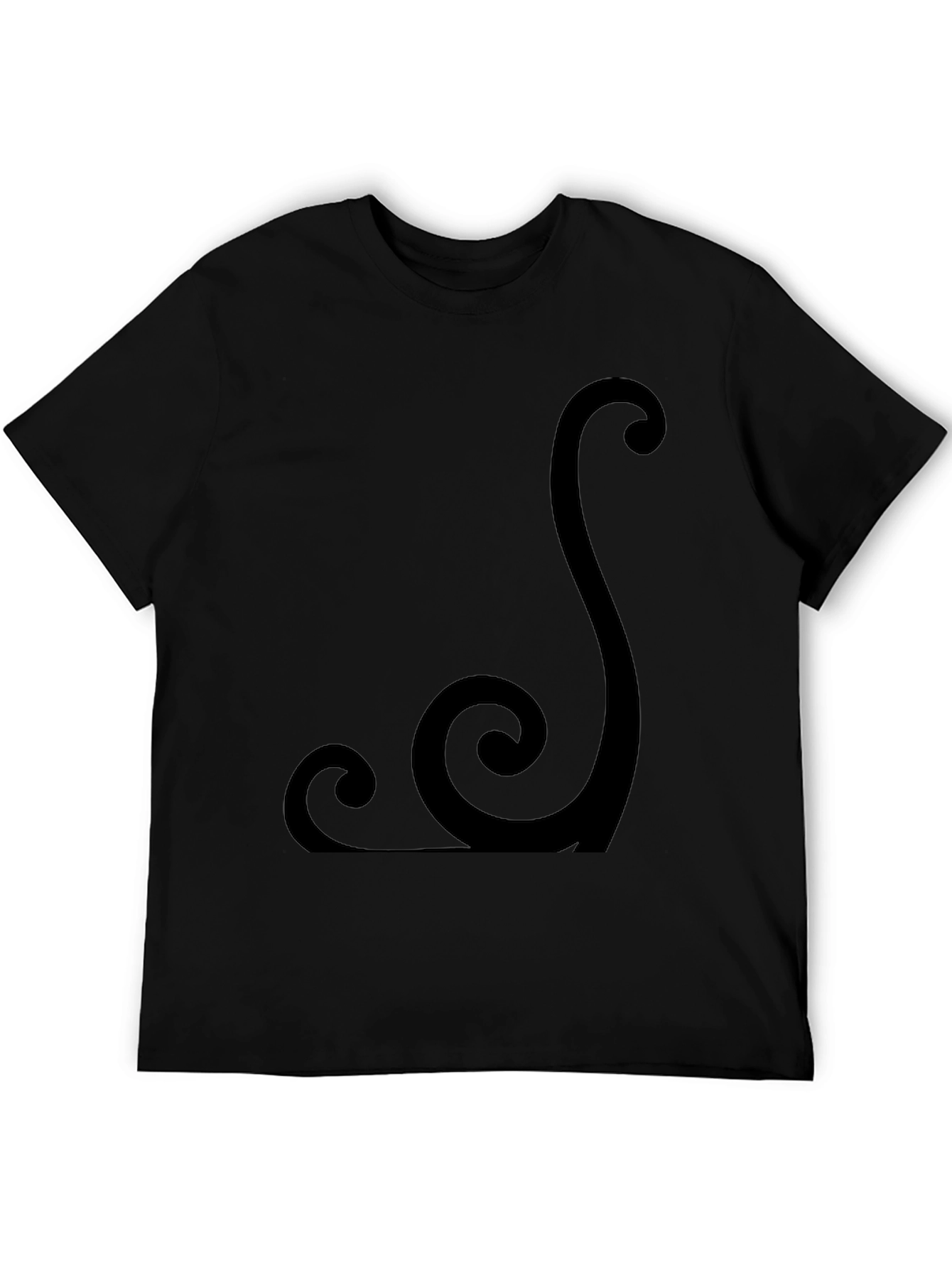 Abstract Design Black T-Shirt