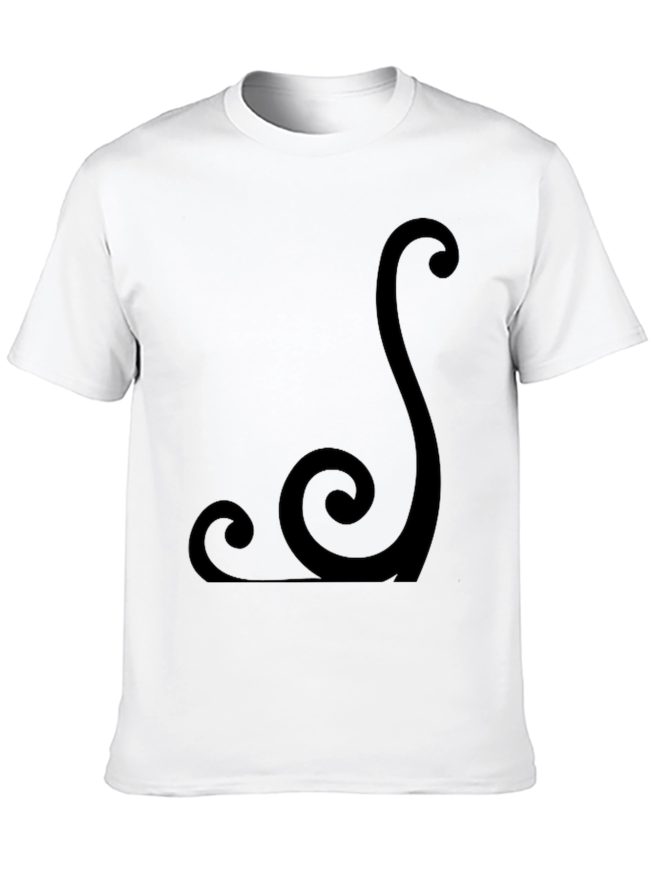Abstract Design Black T-Shirt