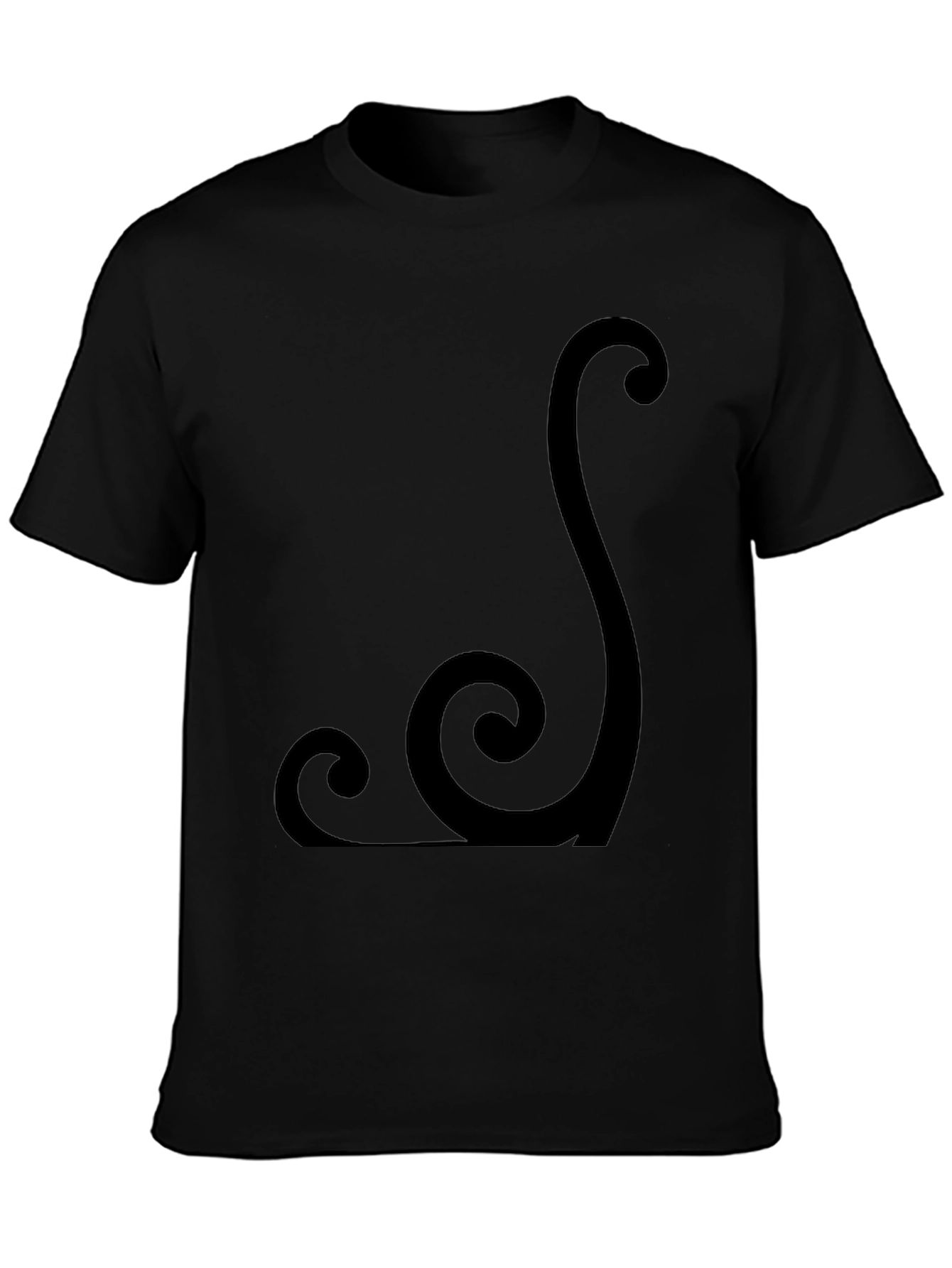 Abstract Design Black T-Shirt