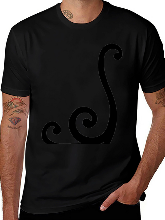 Abstract Design Black T-Shirt