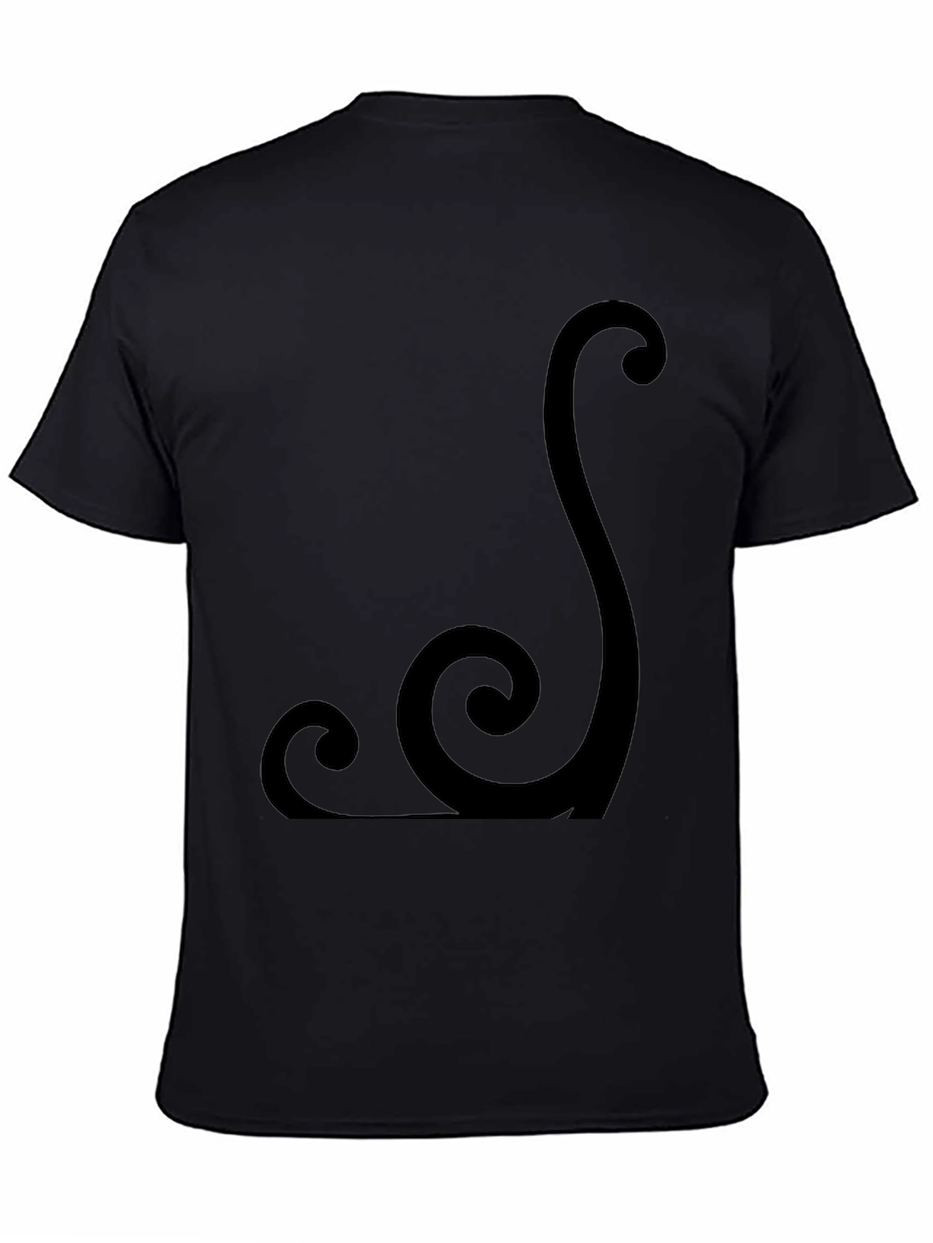Abstract Design Black T-Shirt