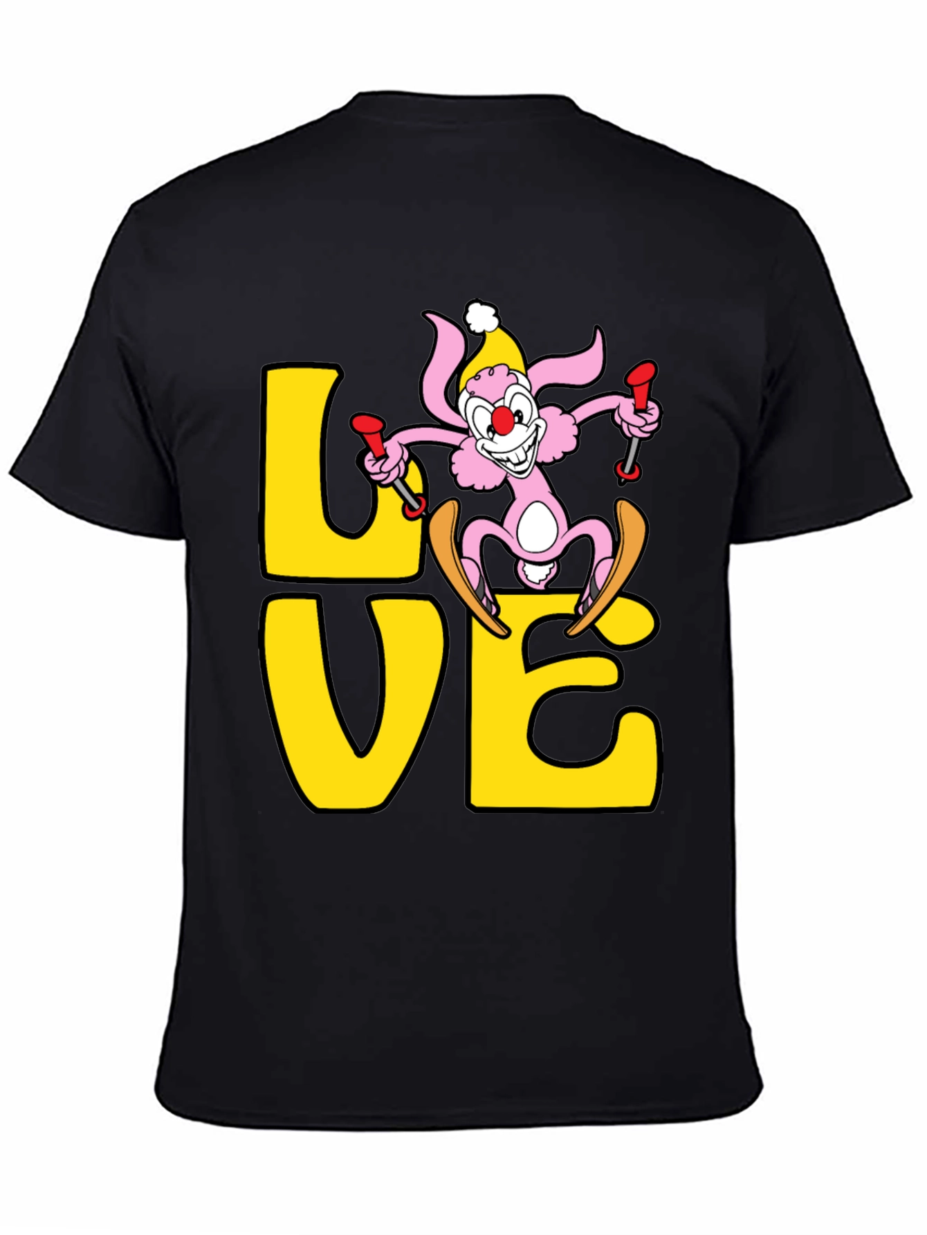 Ski Bunny Love T-Shirt - Novelty Graphic Tee