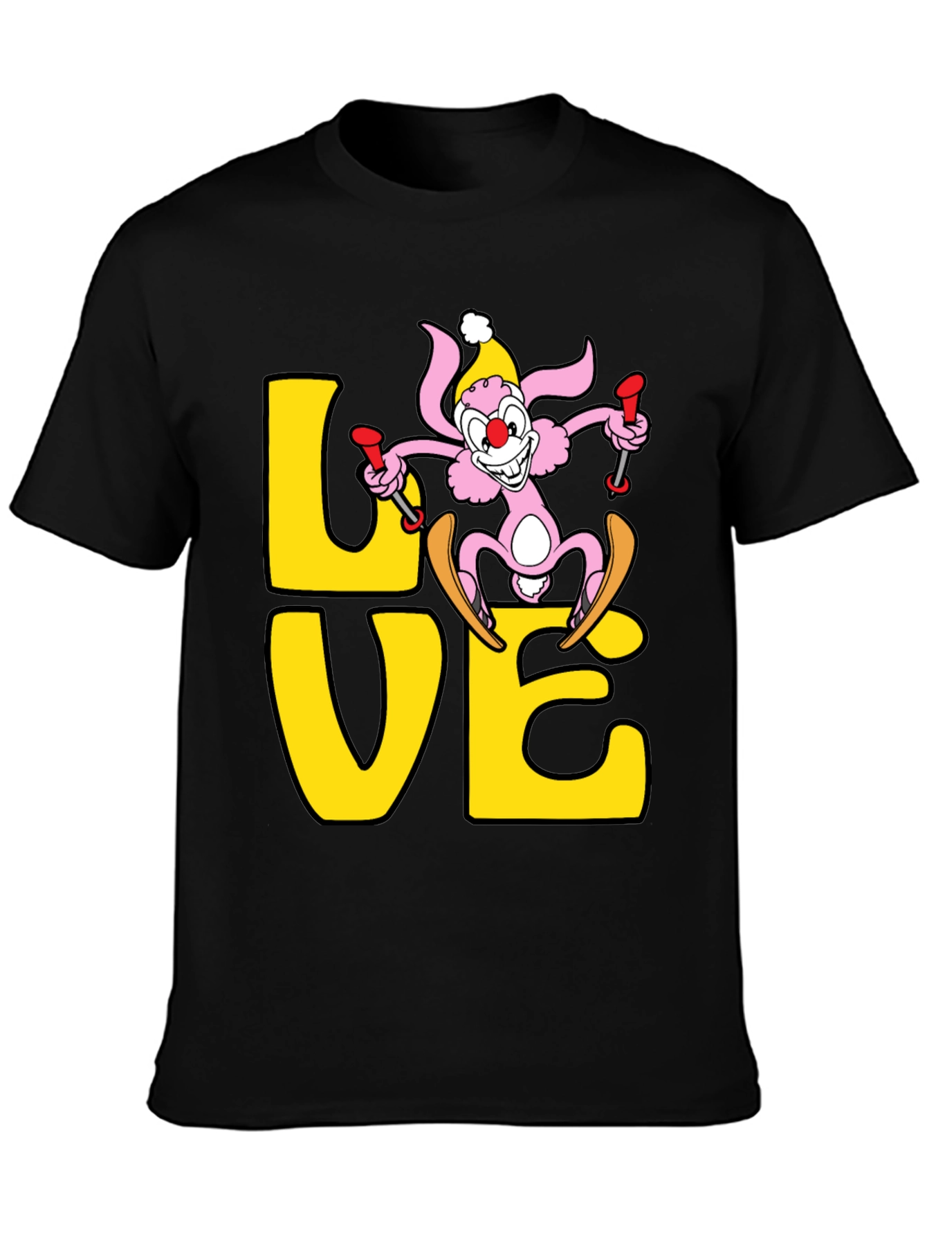 Ski Bunny Love T-Shirt - Novelty Graphic Tee