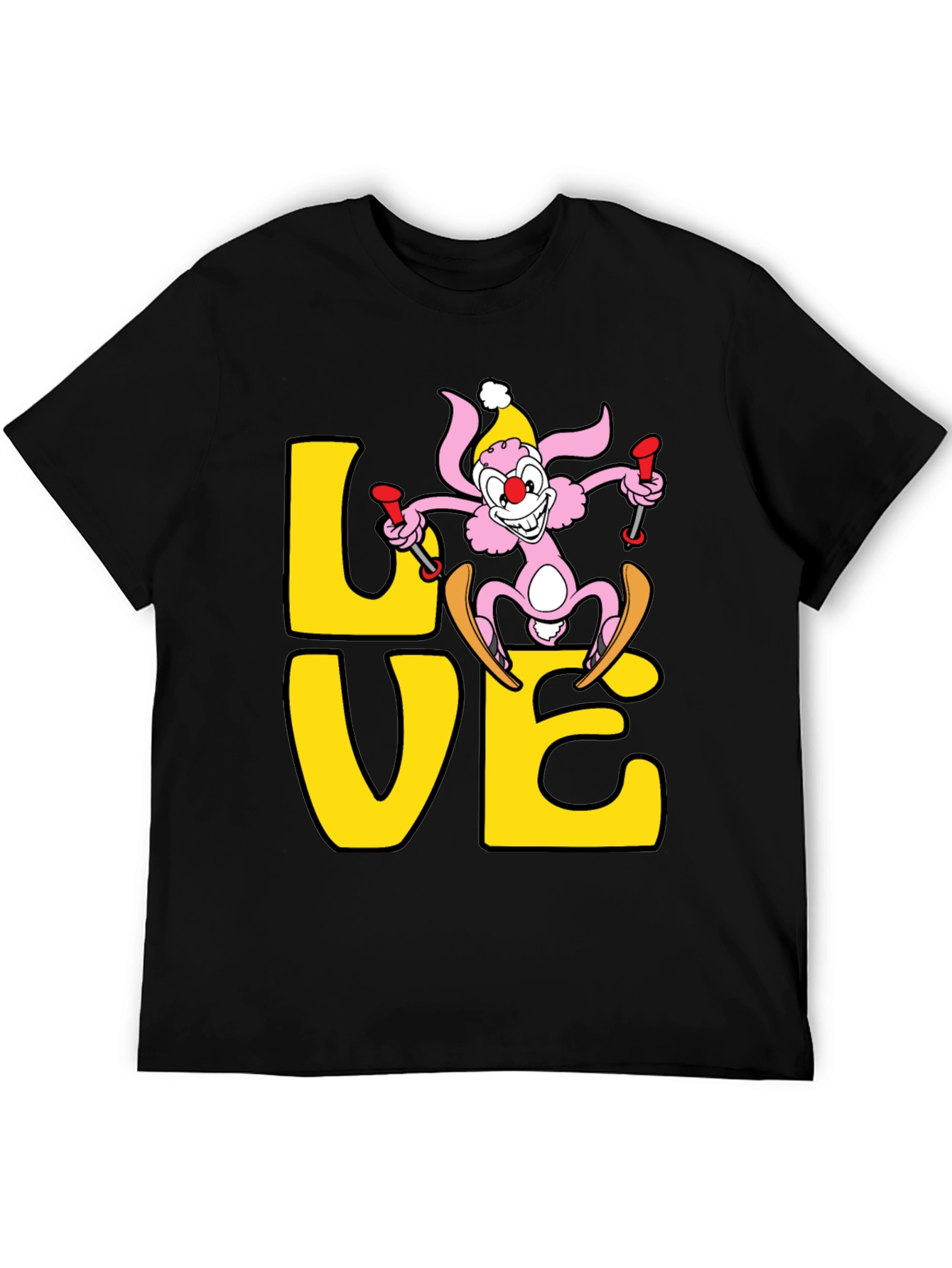 Ski Bunny Love T-Shirt - Novelty Graphic Tee