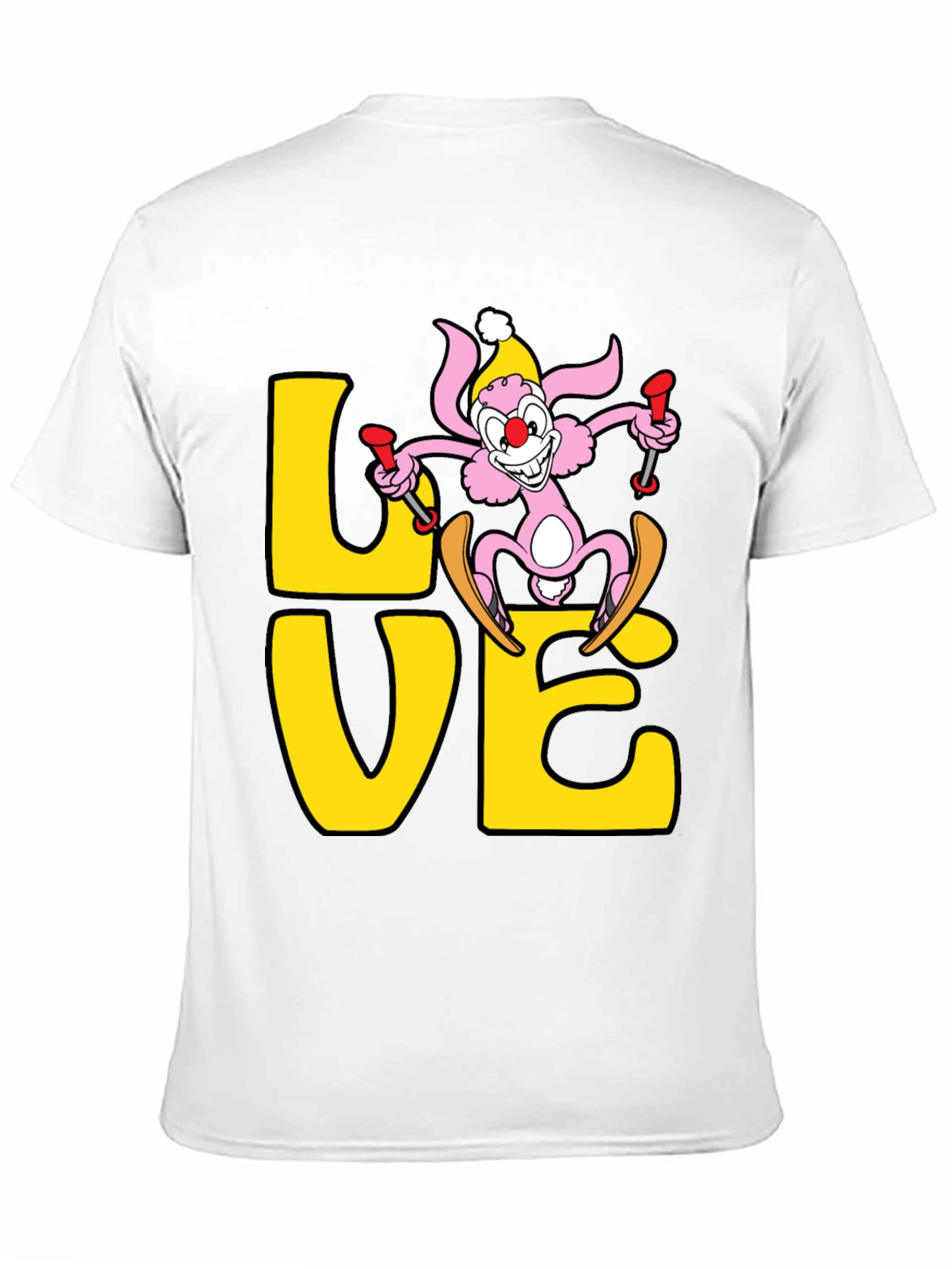 Ski Bunny Love T-Shirt - Novelty Graphic Tee