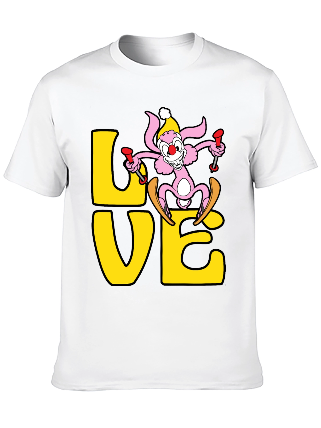 Ski Bunny Love T-Shirt - Novelty Graphic Tee
