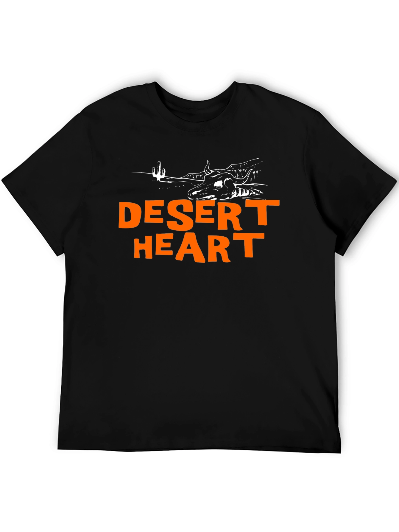 Desert Heart Graphic Black T-Shirt