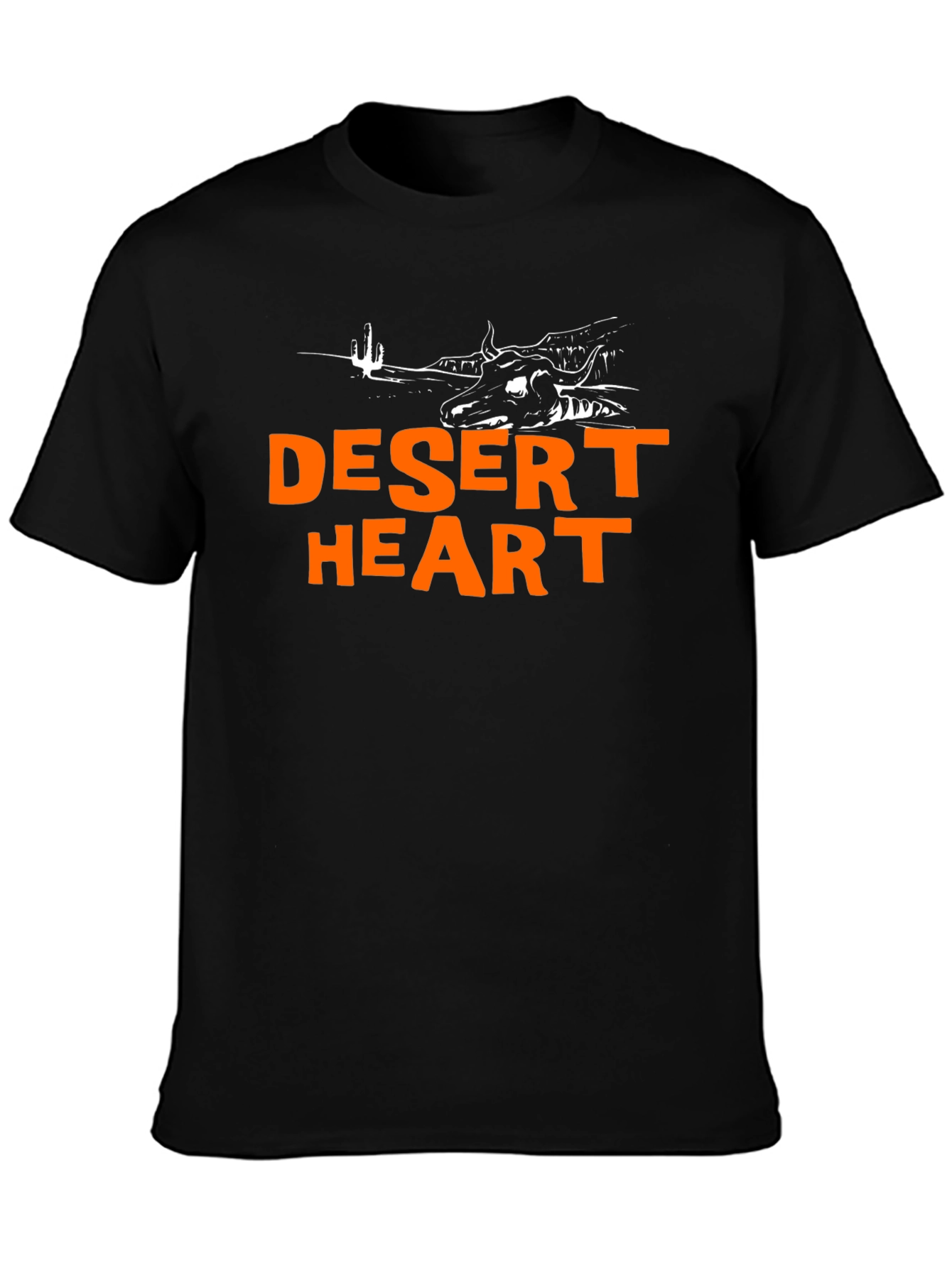 Desert Heart Graphic Black T-Shirt