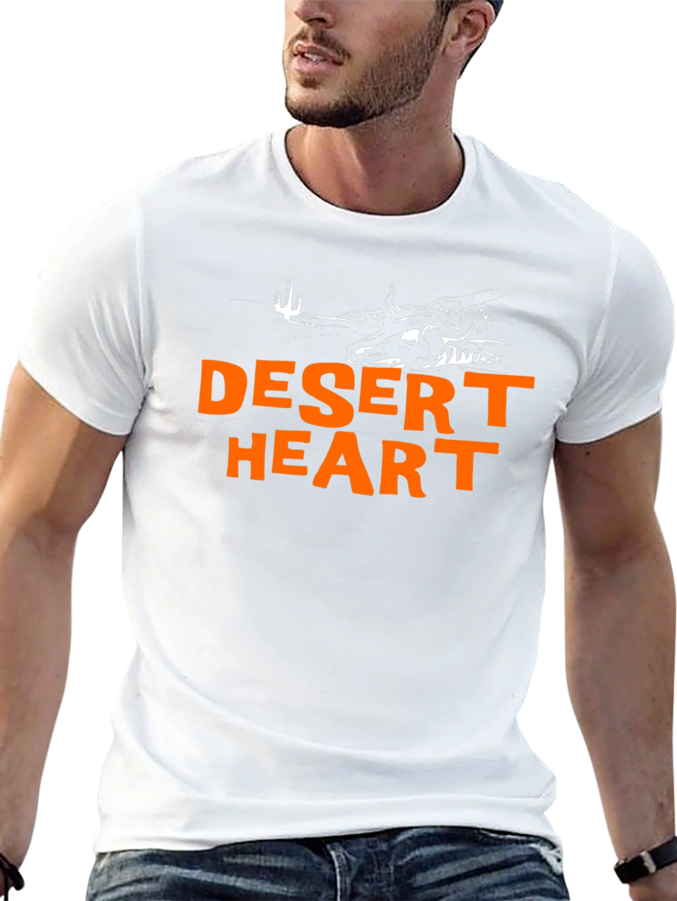 Desert Heart Graphic Black T-Shirt