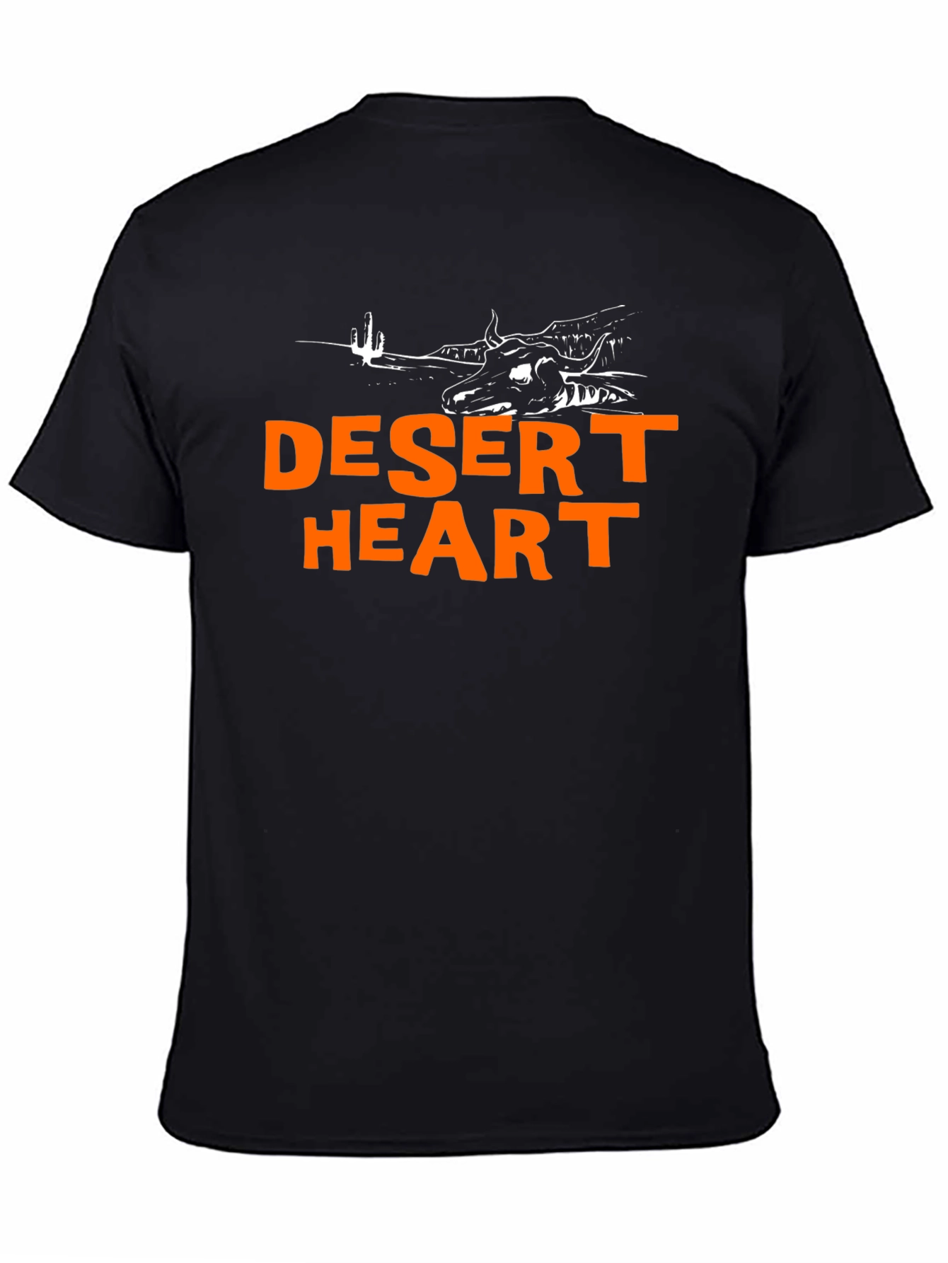 Desert Heart Graphic Black T-Shirt