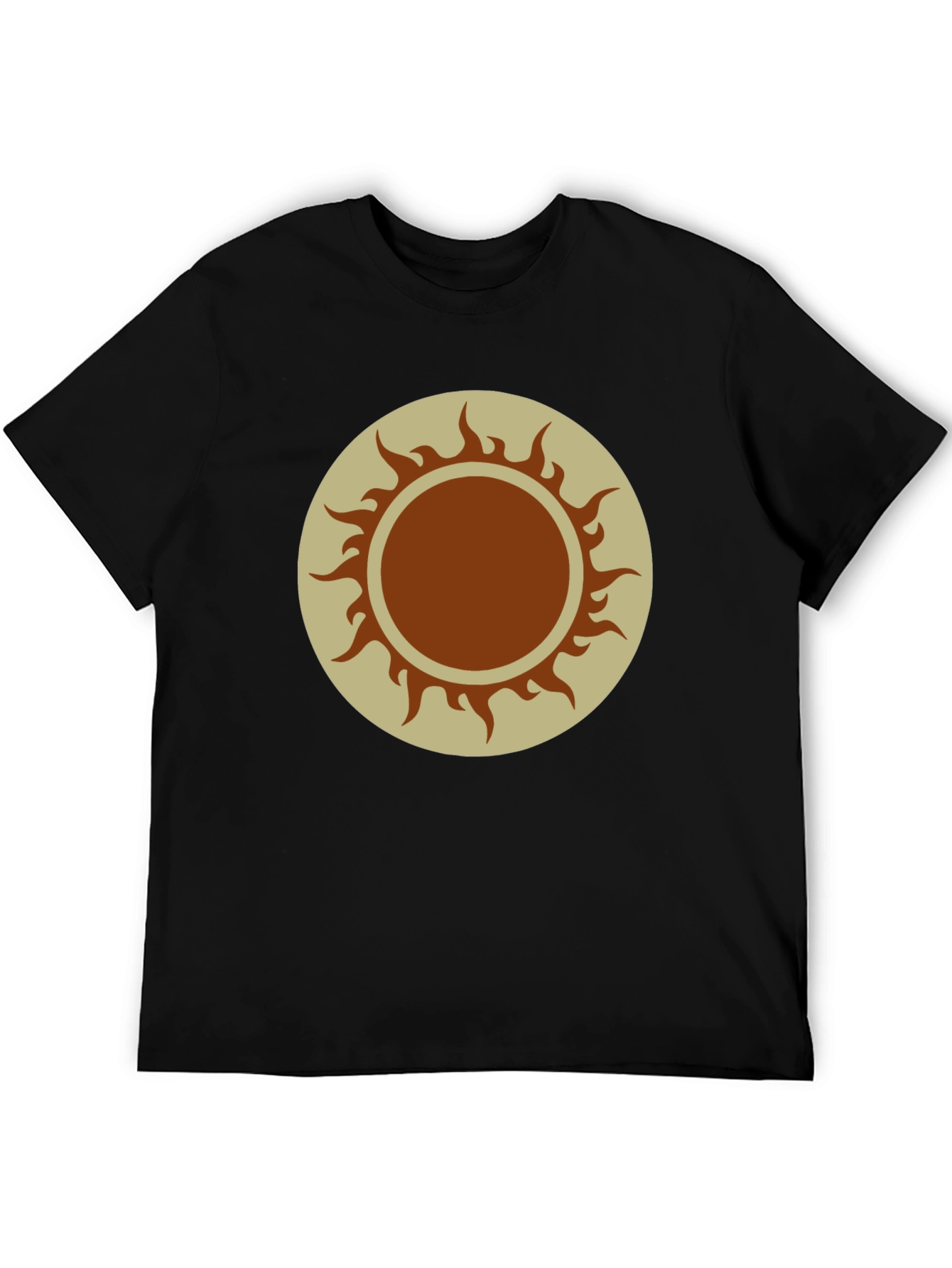 Sun Graphic Tee - Black Cotton Blend