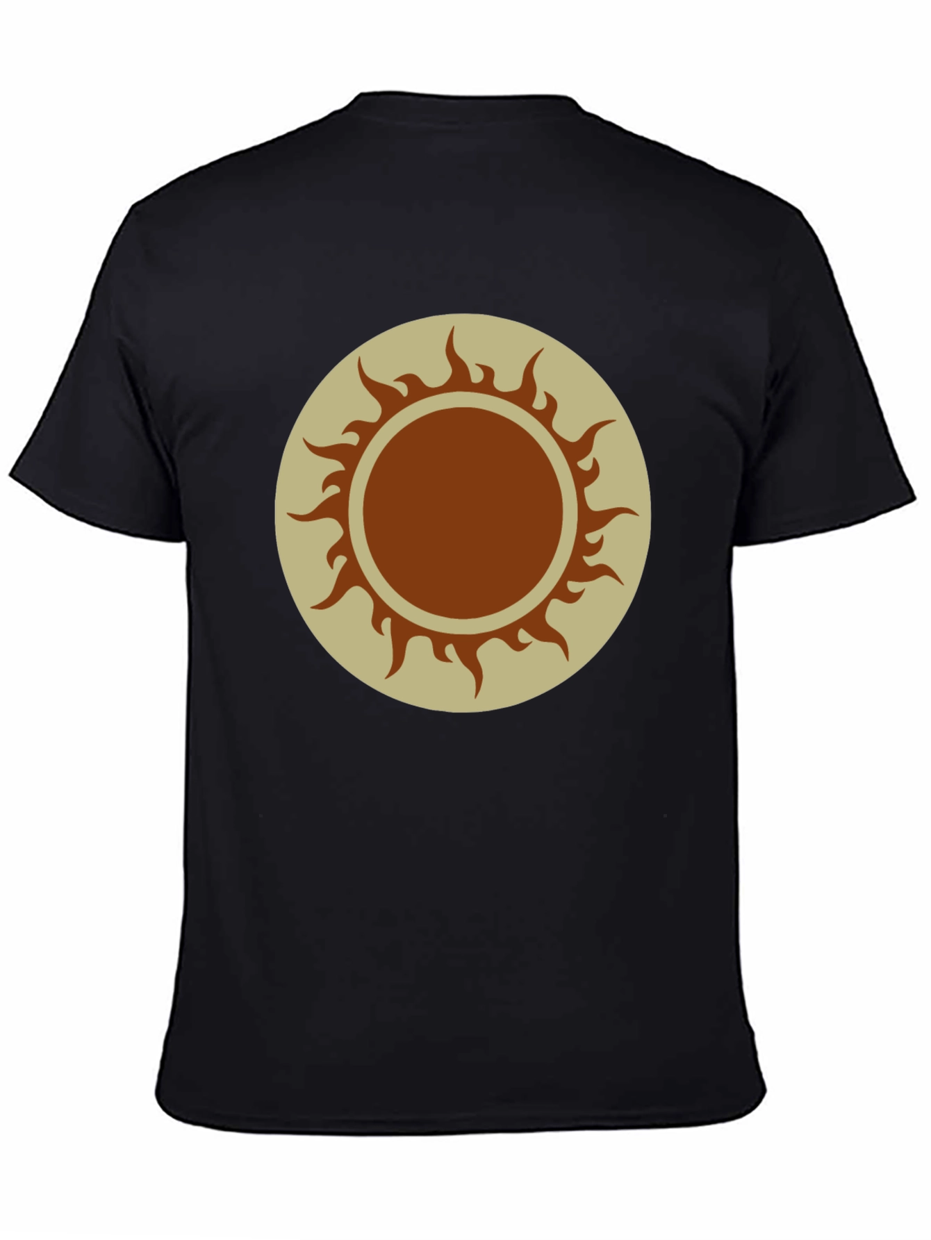 Sun Graphic Tee - Black Cotton Blend