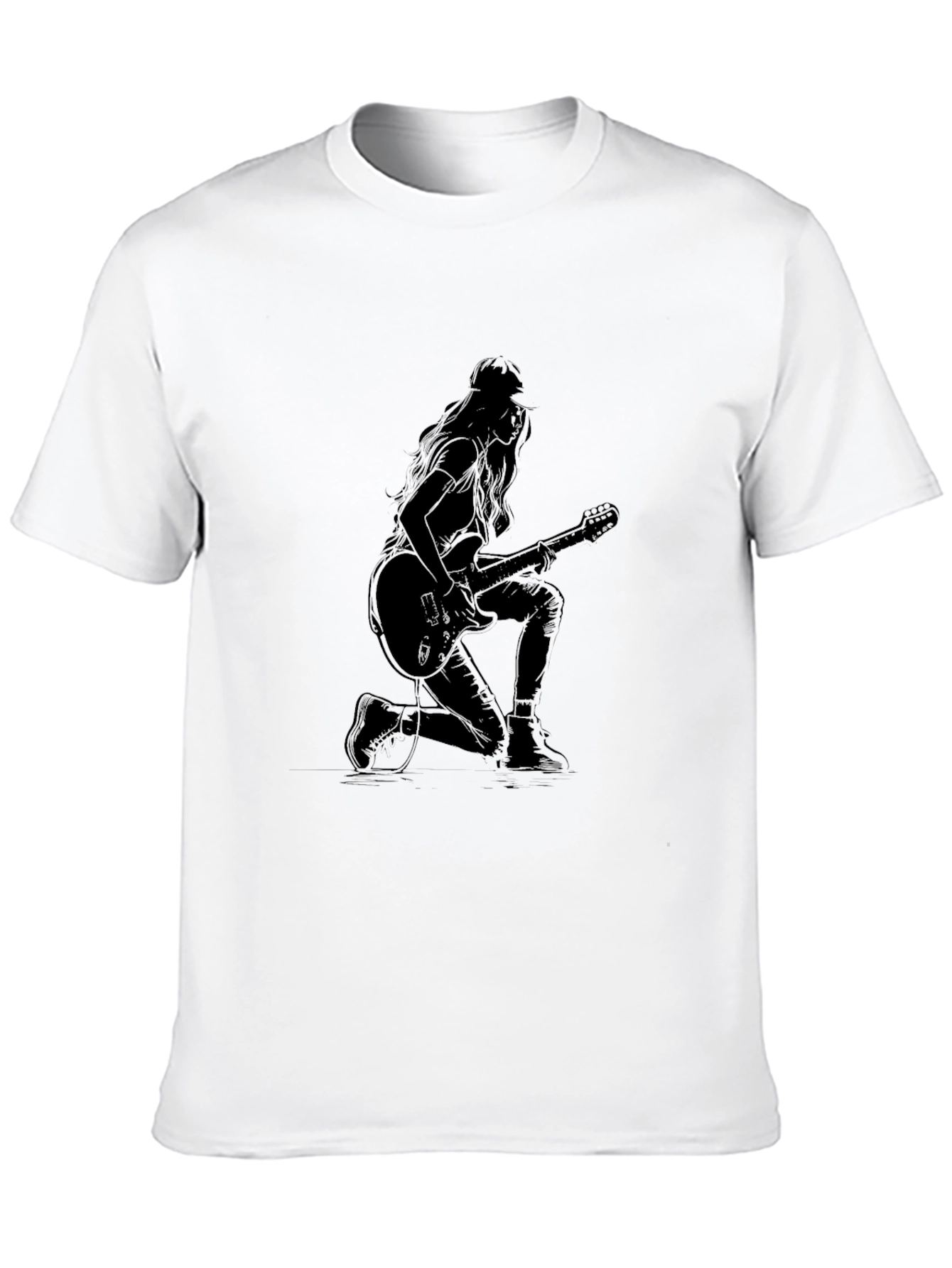 Rock On T-Shirt - Stylish Guitarist Design