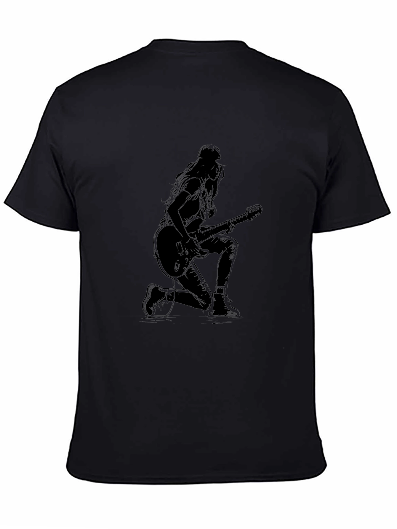 Rock On T-Shirt - Stylish Guitarist Design