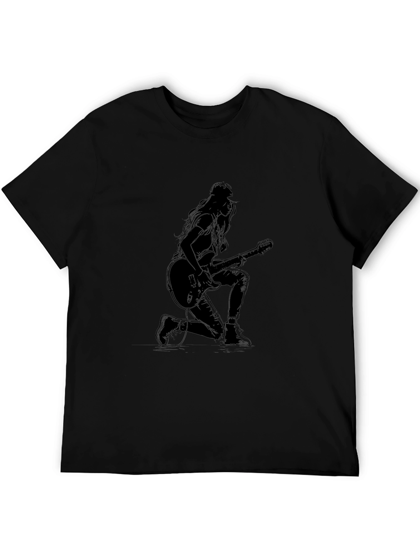 Rock On T-Shirt - Stylish Guitarist Design