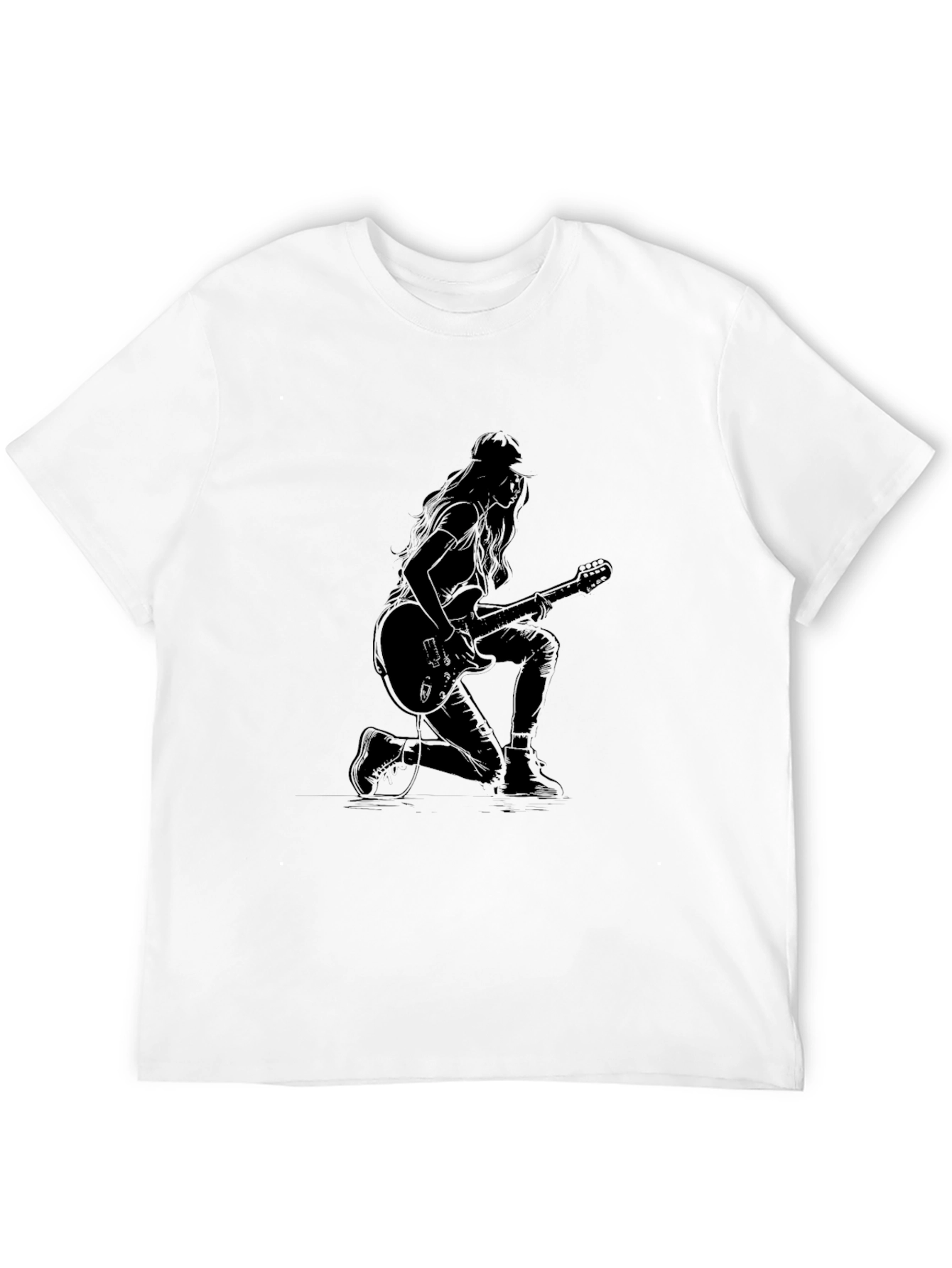 Rock On T-Shirt - Stylish Guitarist Design