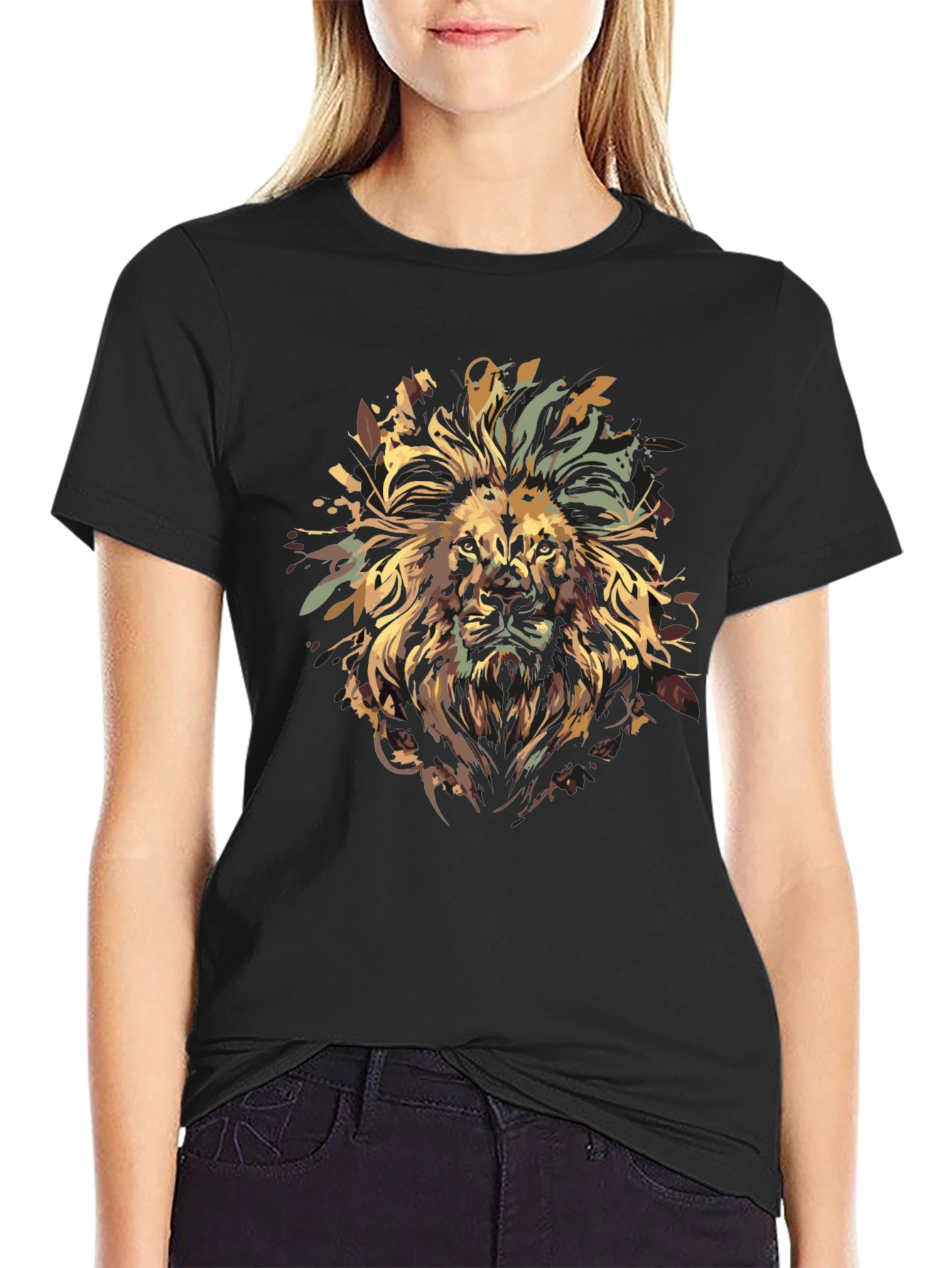 Lion King Mens Black Graphic T-Shirt