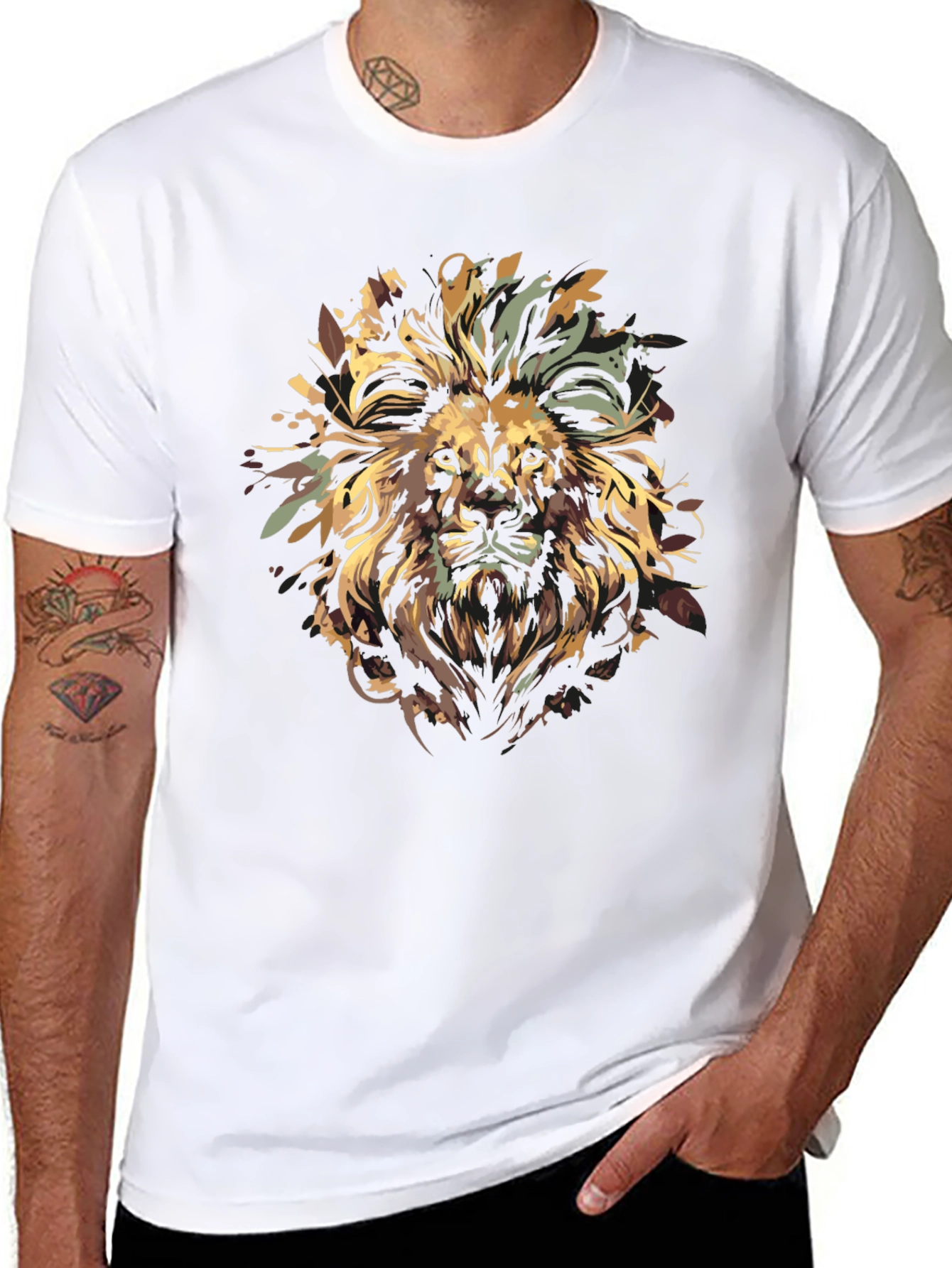 Lion King Mens Black Graphic T-Shirt