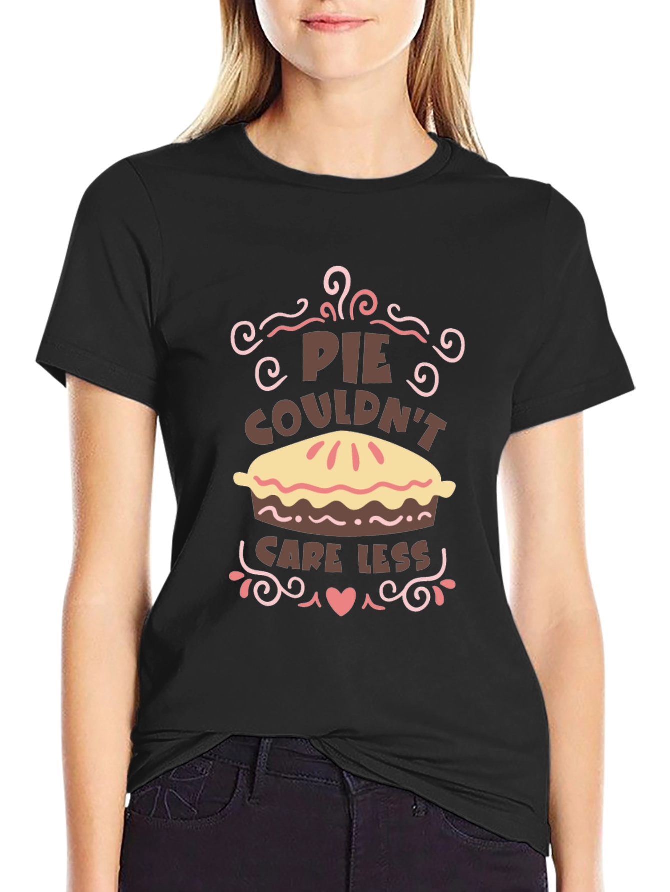 Pie Couldnt Care Less Graphic Tee