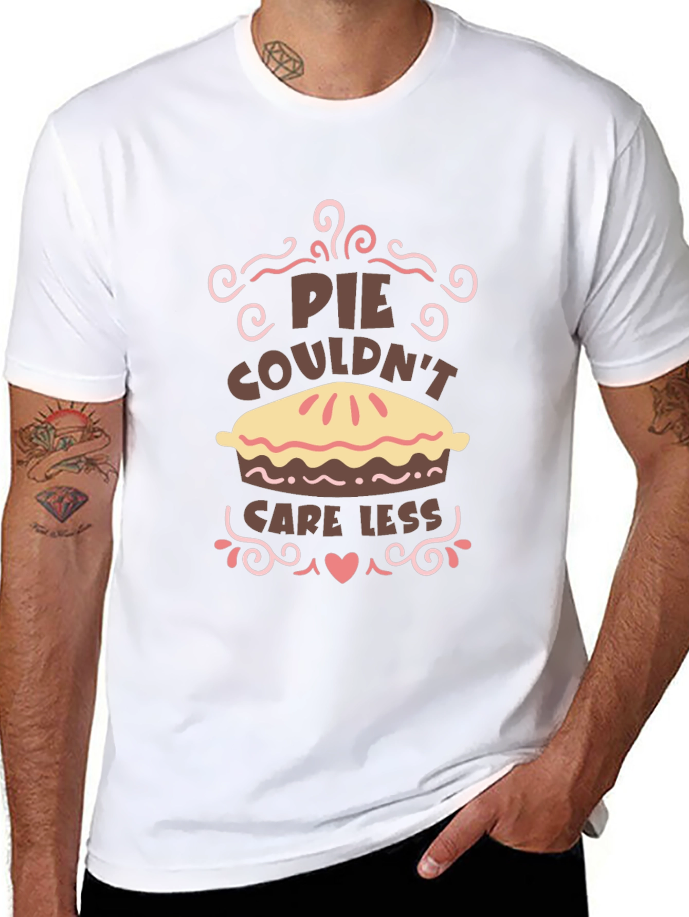 Pie Couldnt Care Less Graphic Tee