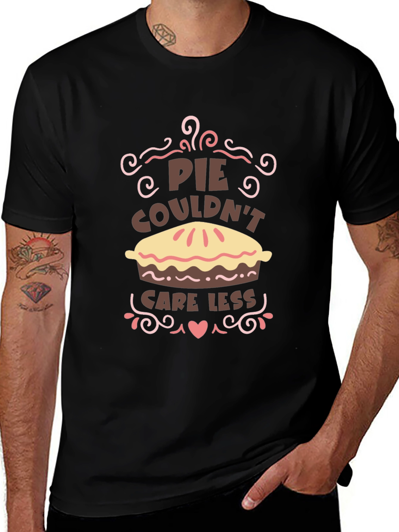 Pie Couldnt Care Less Graphic Tee