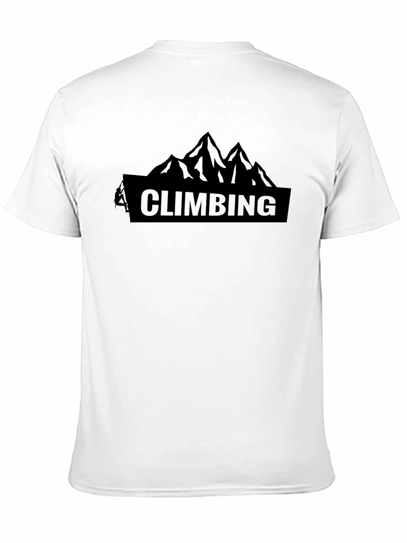 Climbing Mountain Graphic T-Shirt - Black