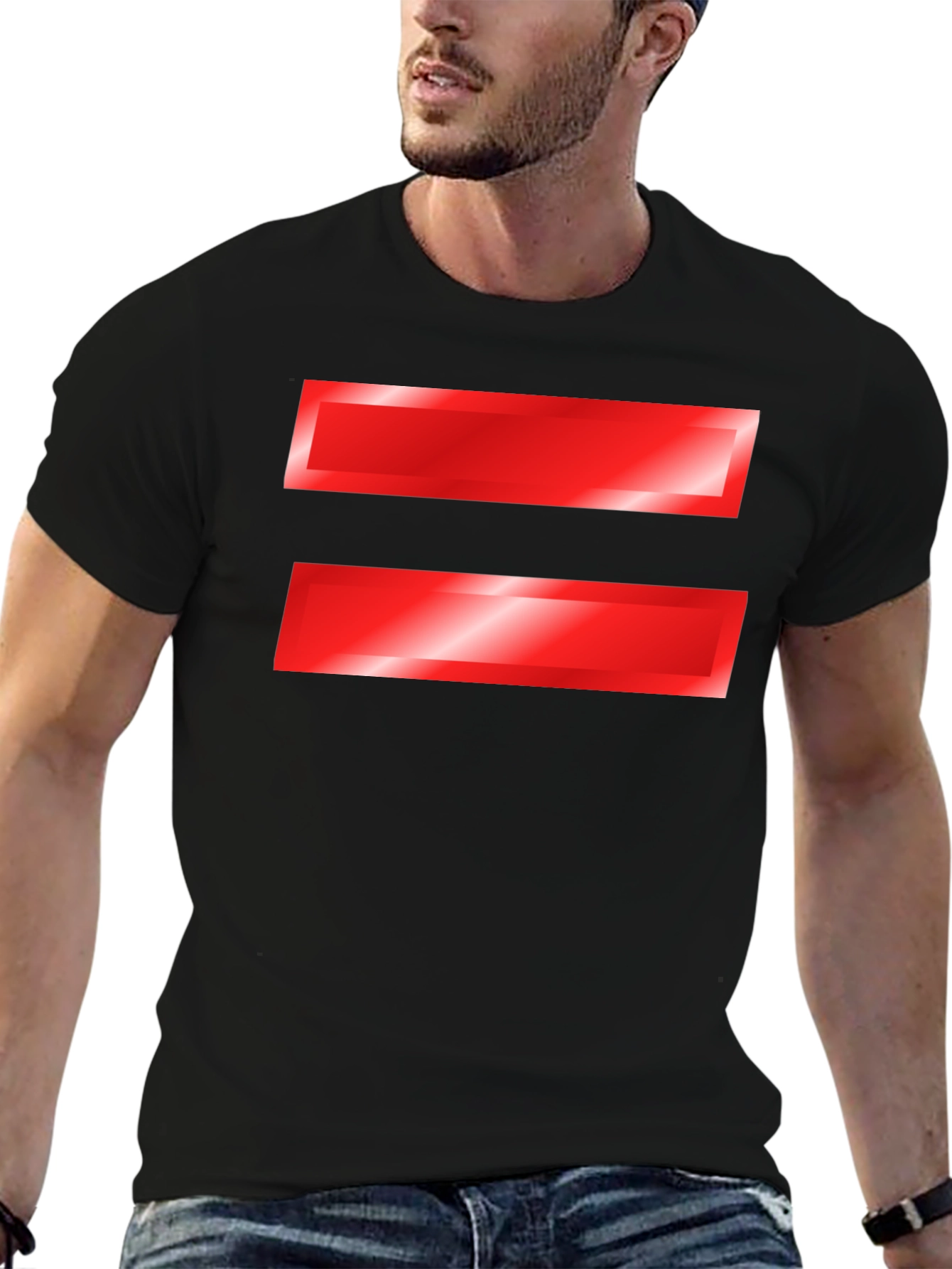 Equality Symbol T-Shirt - Bold Red Graphic Tee