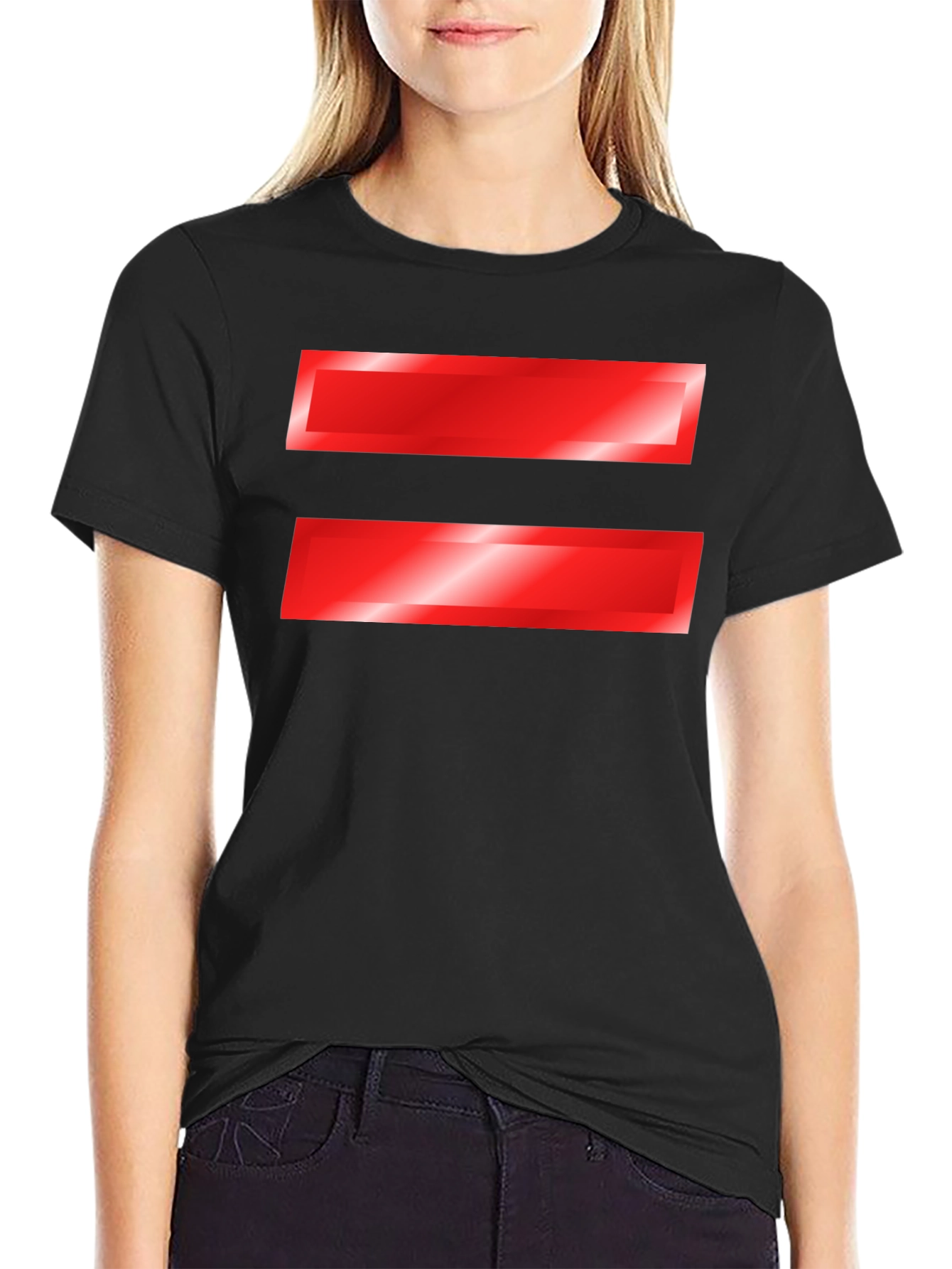 Equality Symbol T-Shirt - Bold Red Graphic Tee