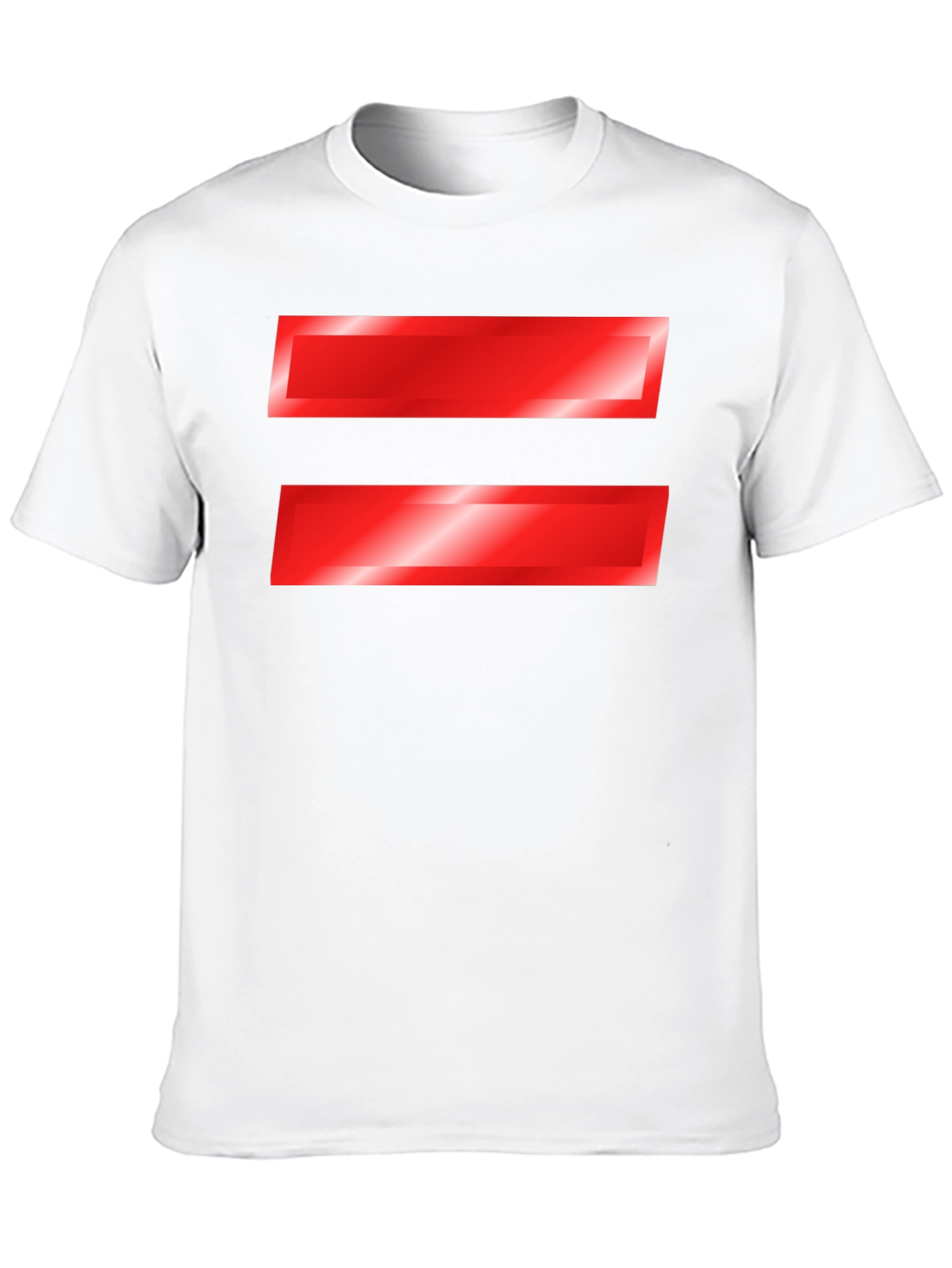 Equality Symbol T-Shirt - Bold Red Graphic Tee