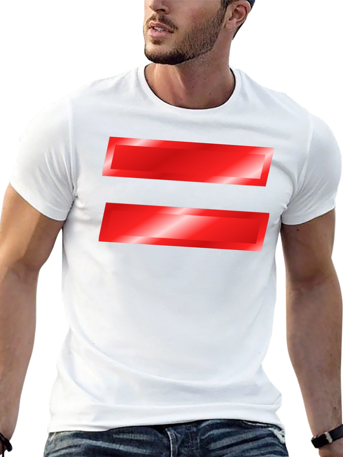 Equality Symbol T-Shirt - Bold Red Graphic Tee