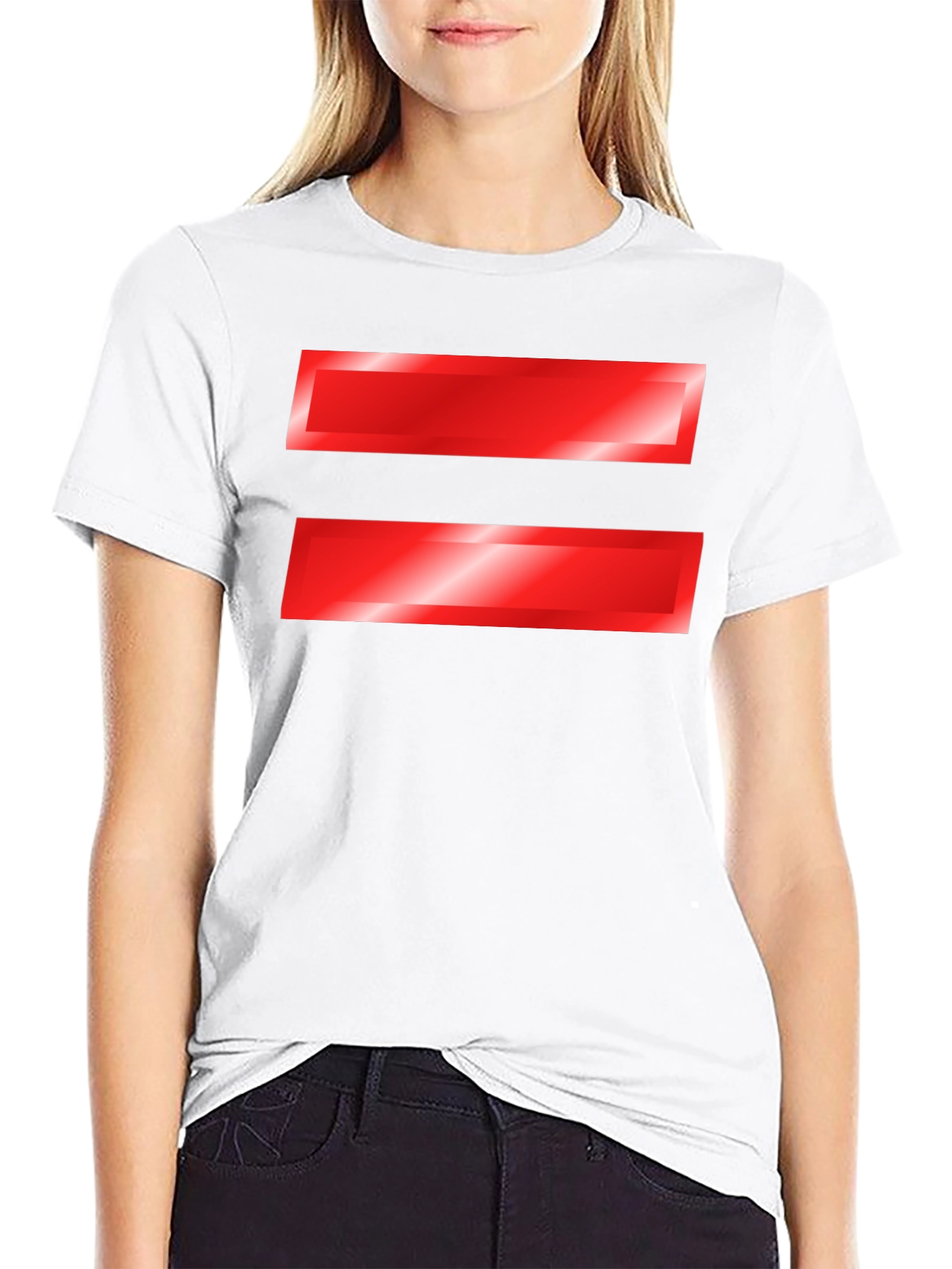 Equality Symbol T-Shirt - Bold Red Graphic Tee
