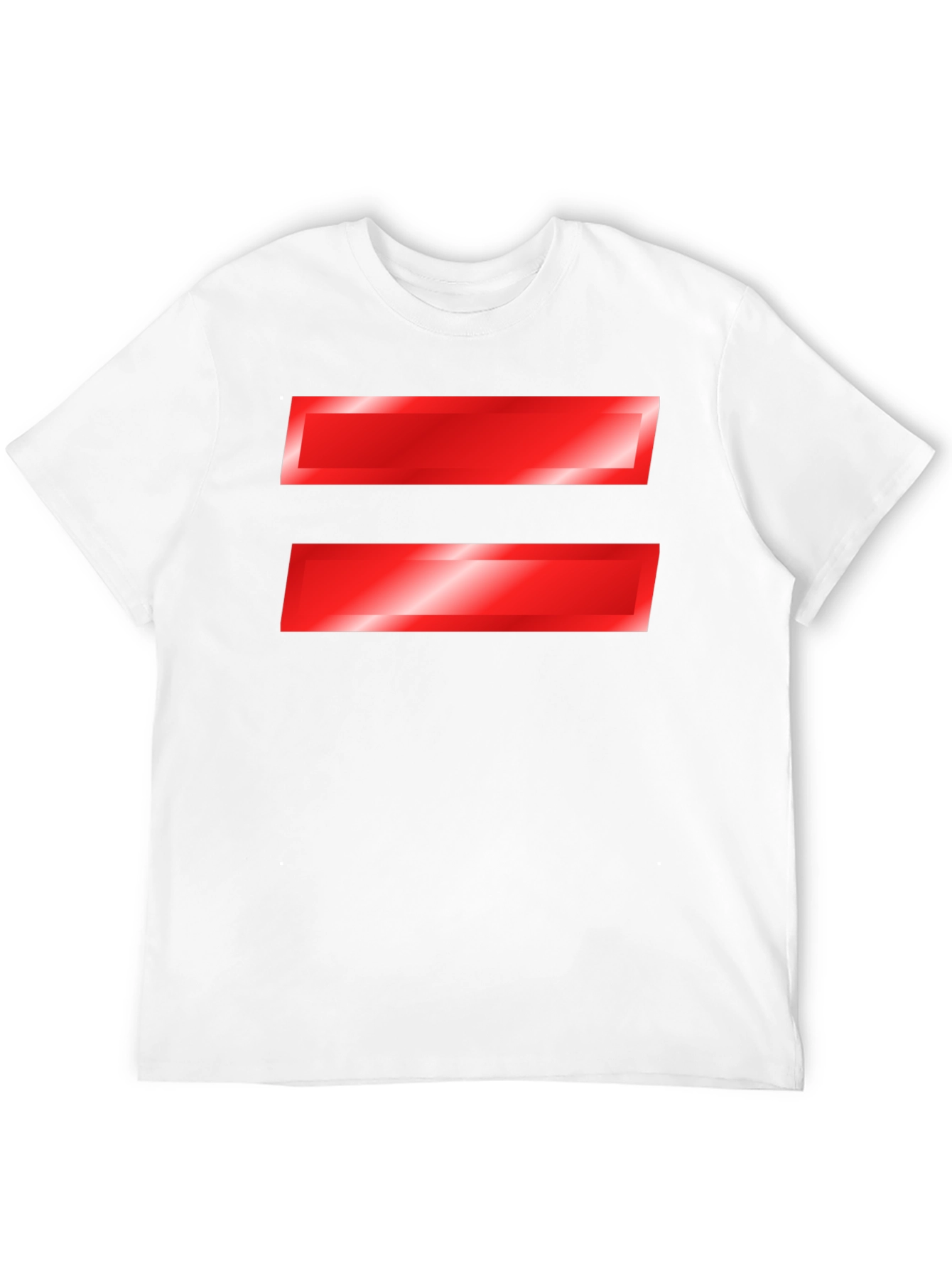 Equality Symbol T-Shirt - Bold Red Graphic Tee