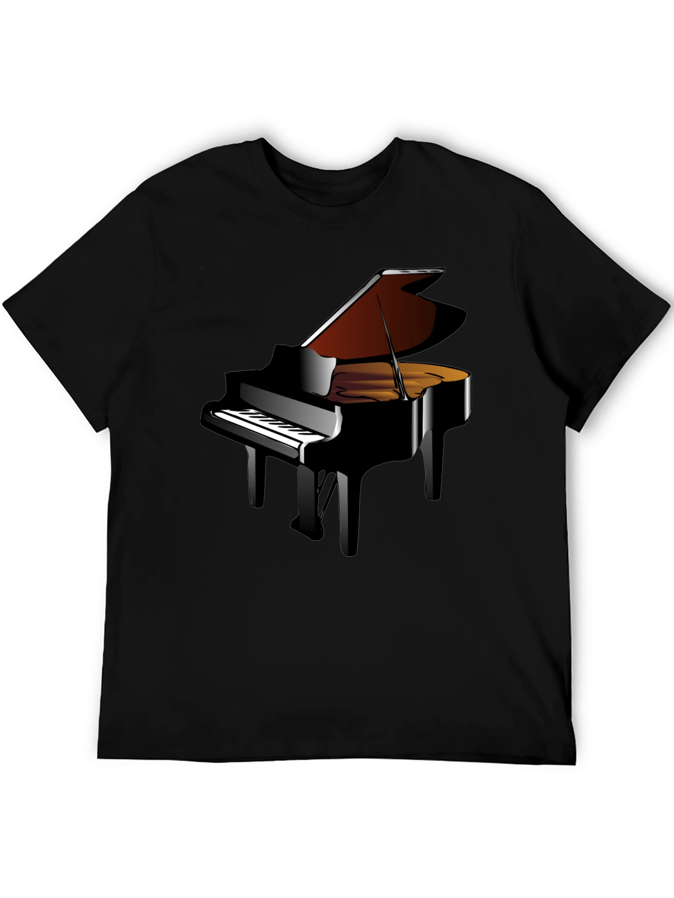 Grand Piano Graphic Tee - Music Lovers T-Shirt