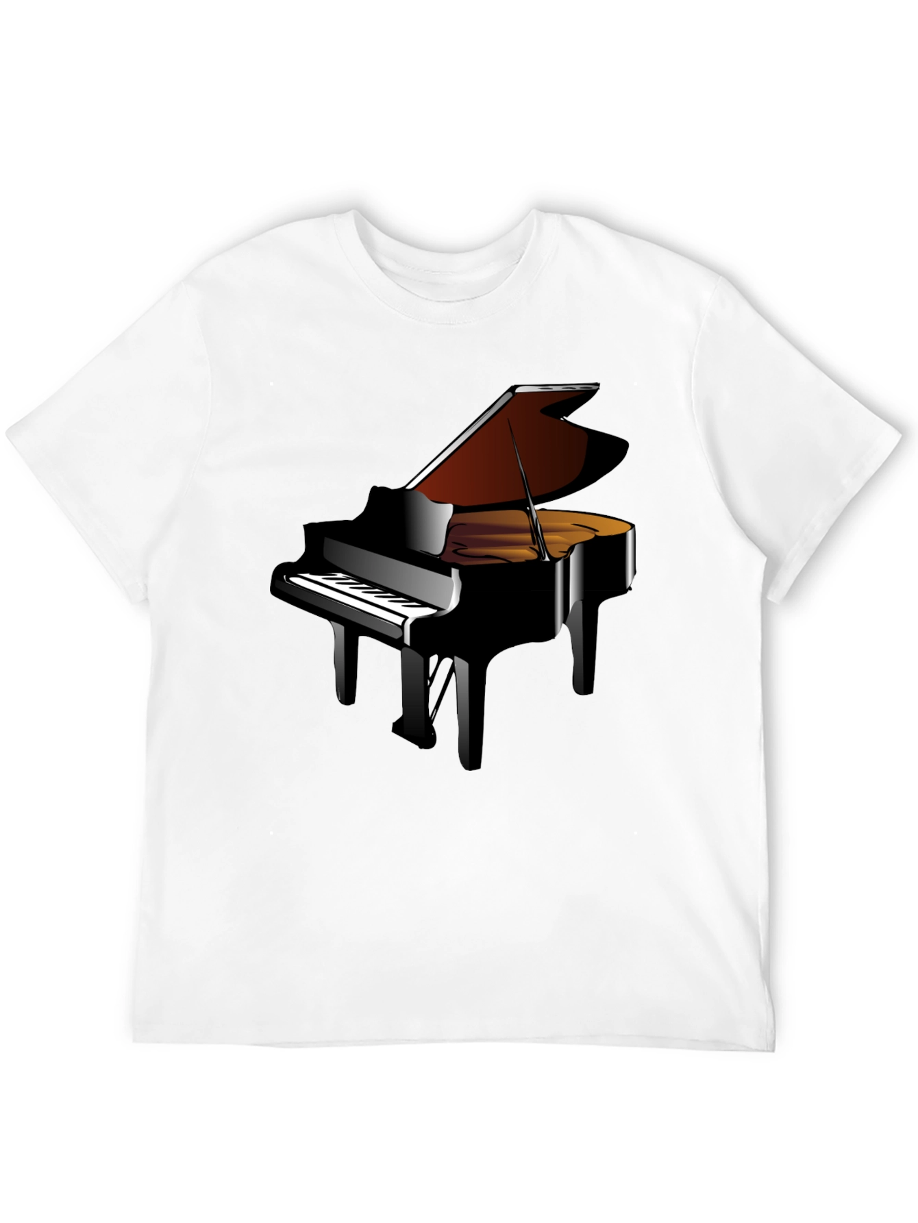 Grand Piano Graphic Tee - Music Lovers T-Shirt