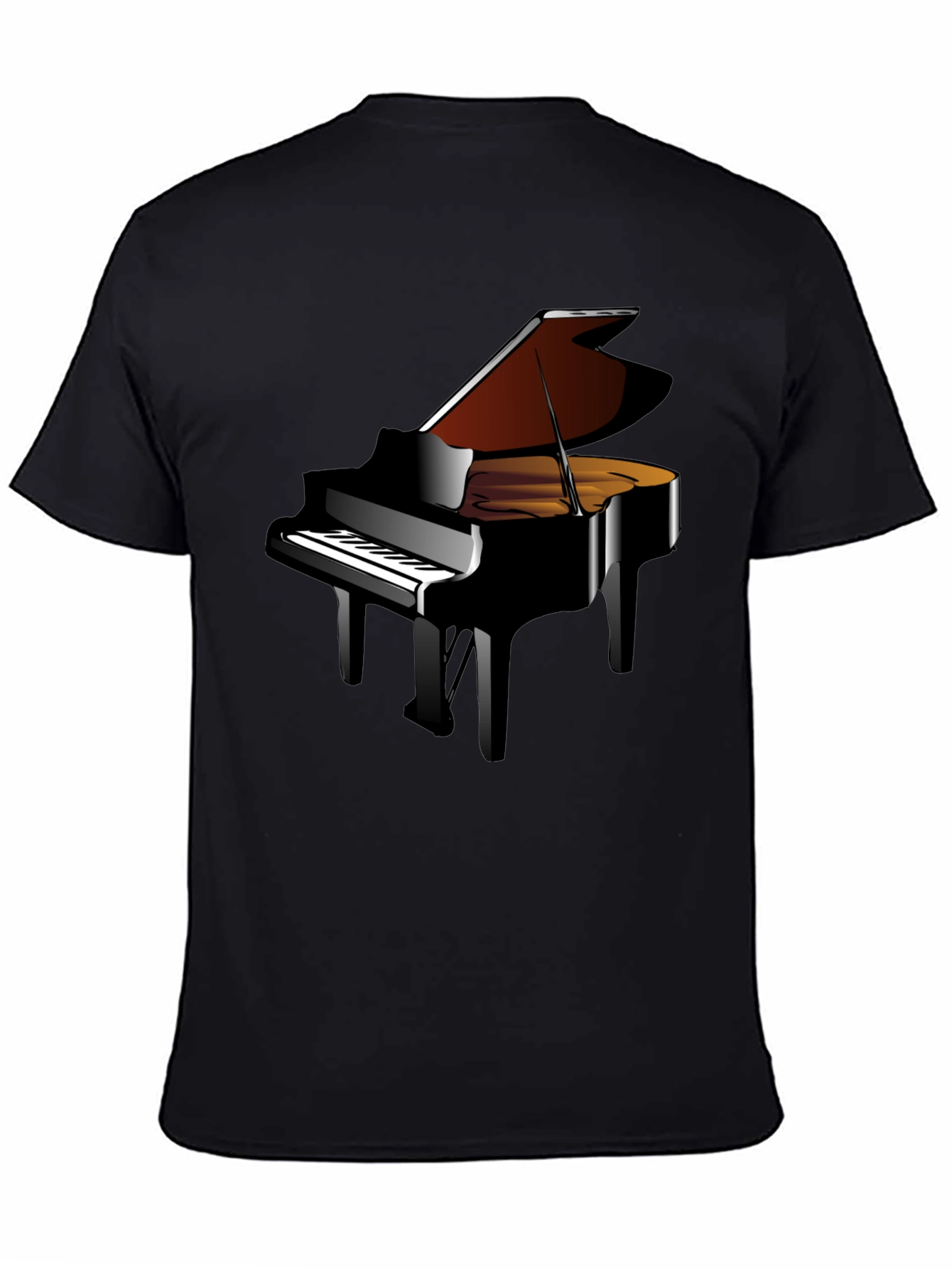 Grand Piano Graphic Tee - Music Lovers T-Shirt