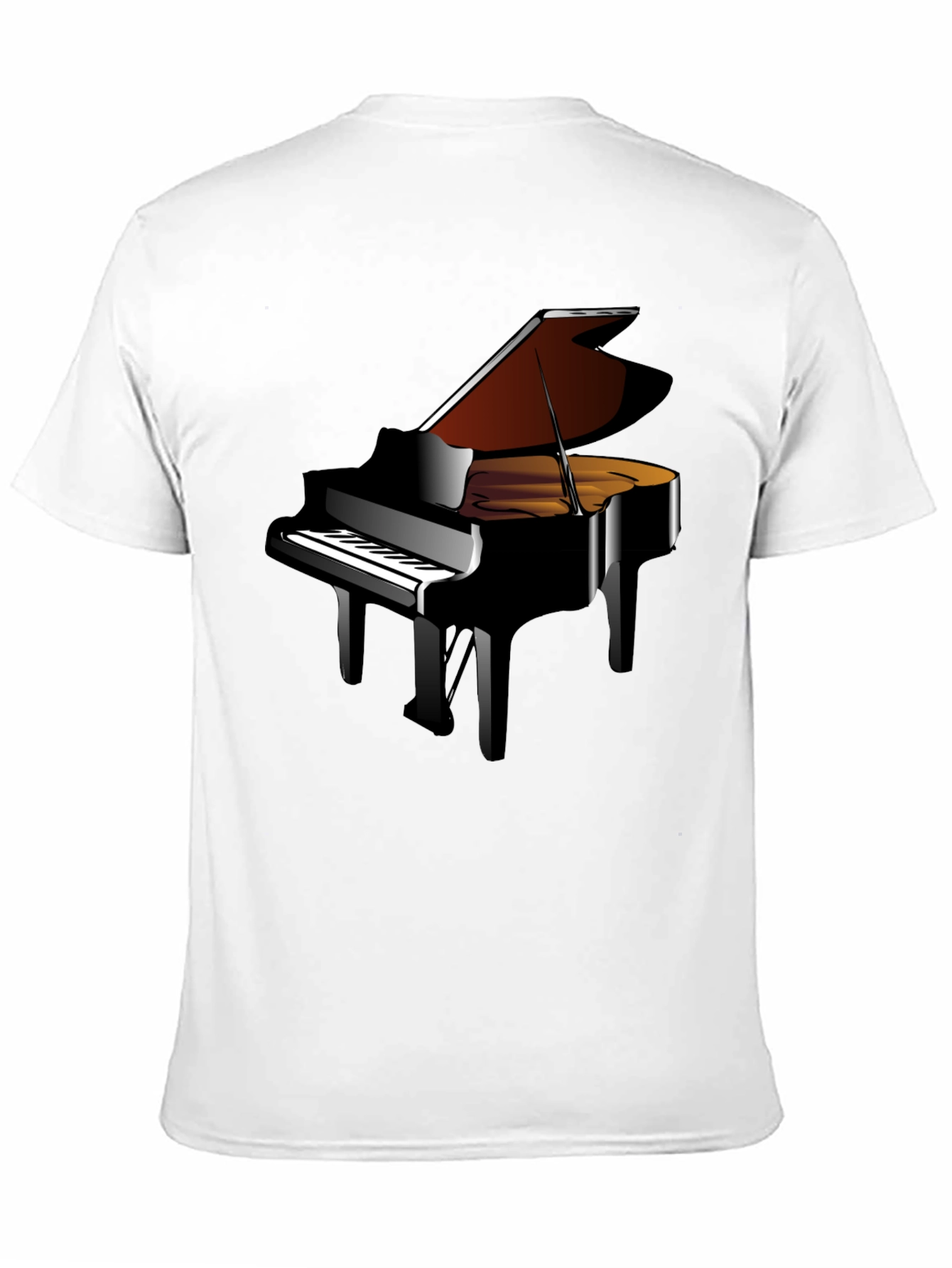 Grand Piano Graphic Tee - Music Lovers T-Shirt