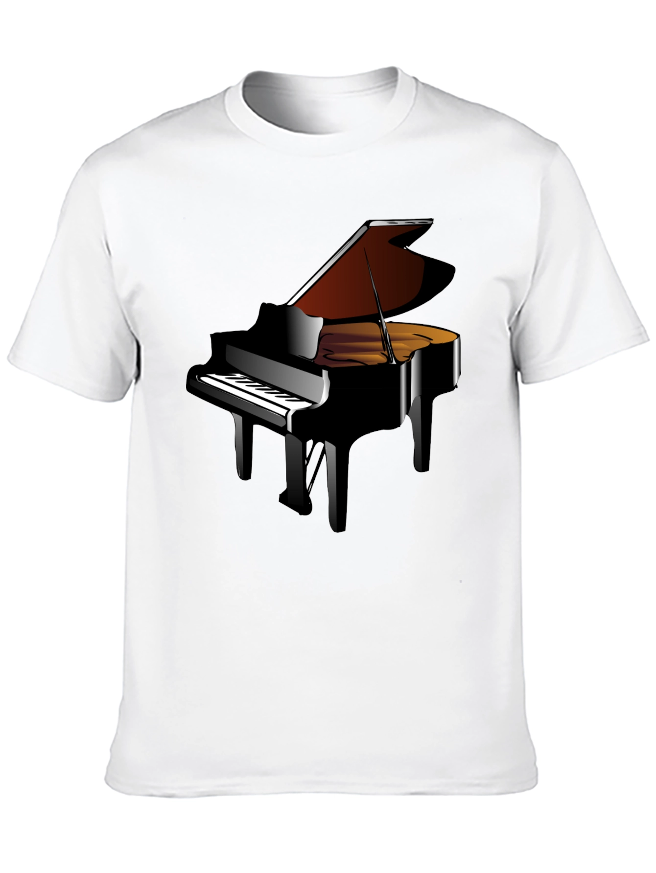 Grand Piano Graphic Tee - Music Lovers T-Shirt