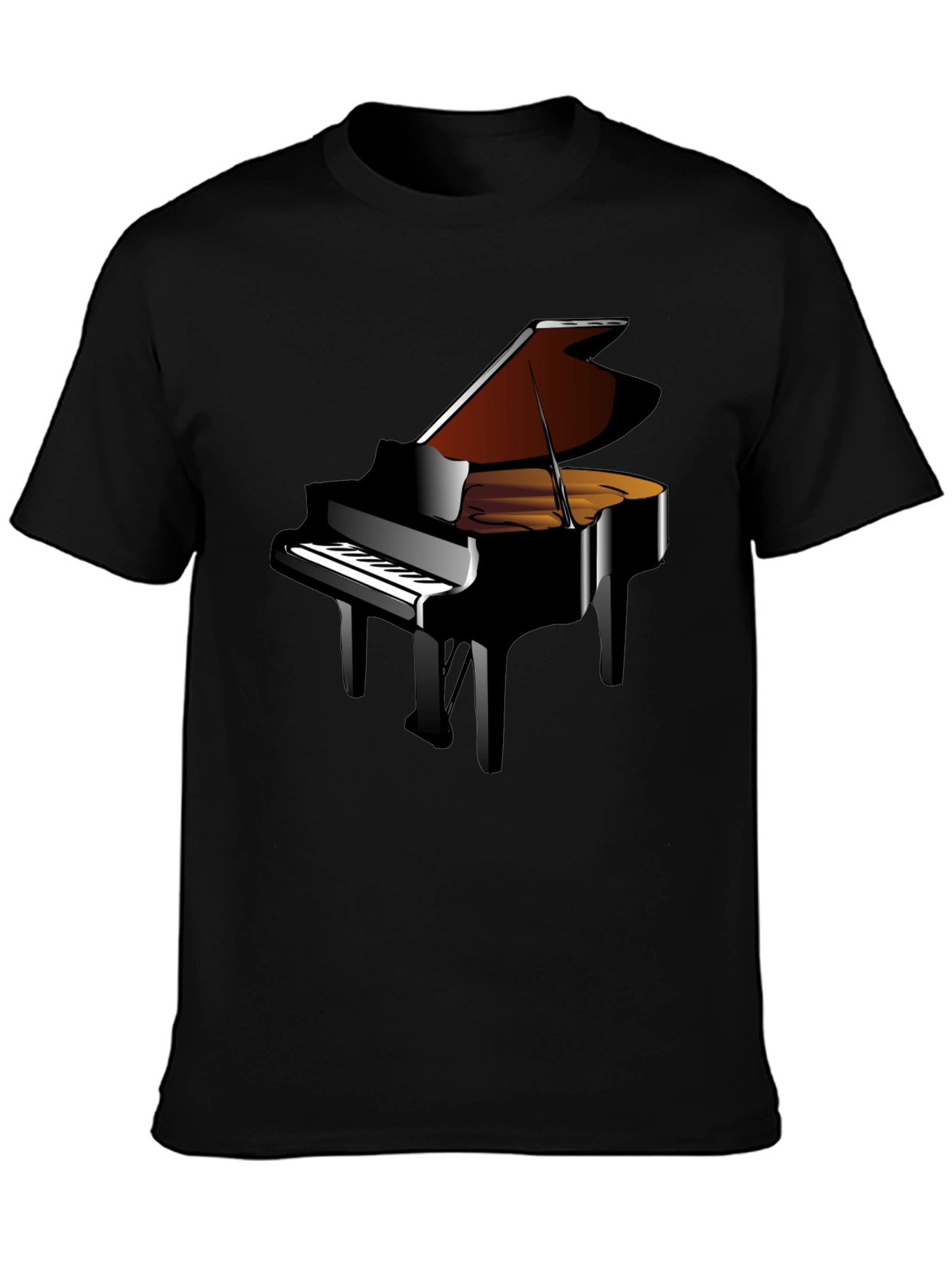 Grand Piano Graphic Tee - Music Lovers T-Shirt