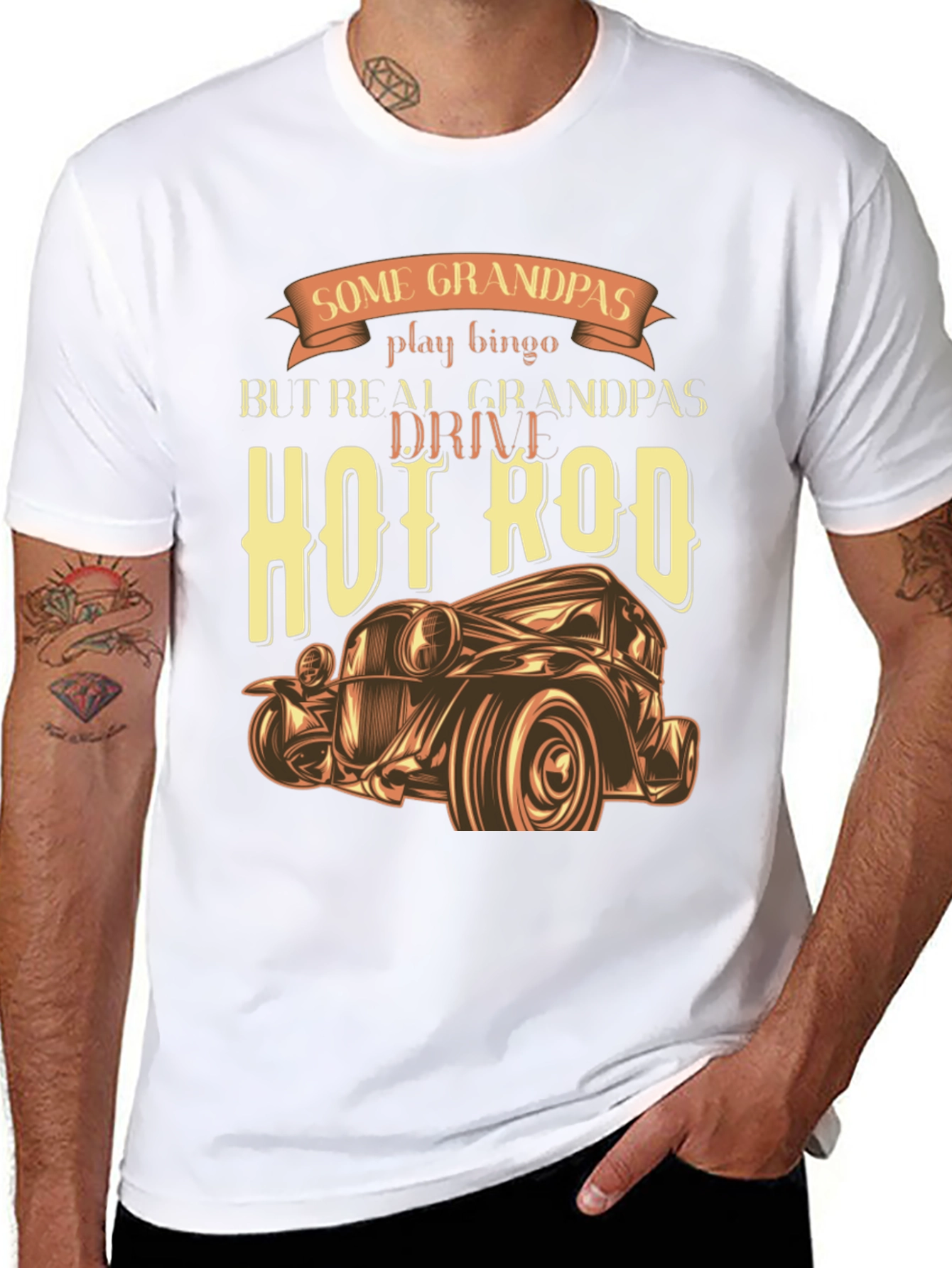 Hot Rod Grandpas T-Shirt - Car Lover Tee