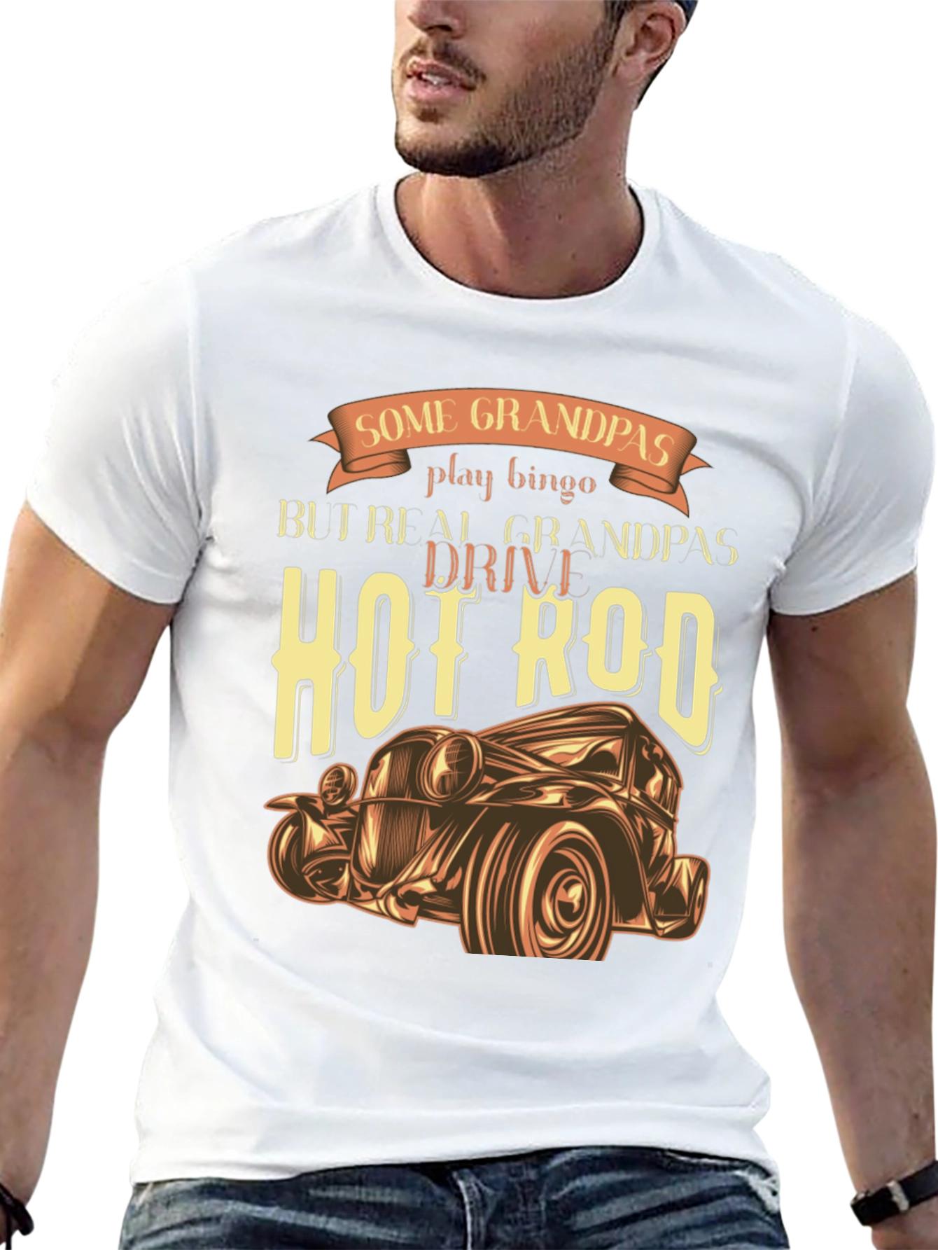 Hot Rod Grandpas T-Shirt - Car Lover Tee