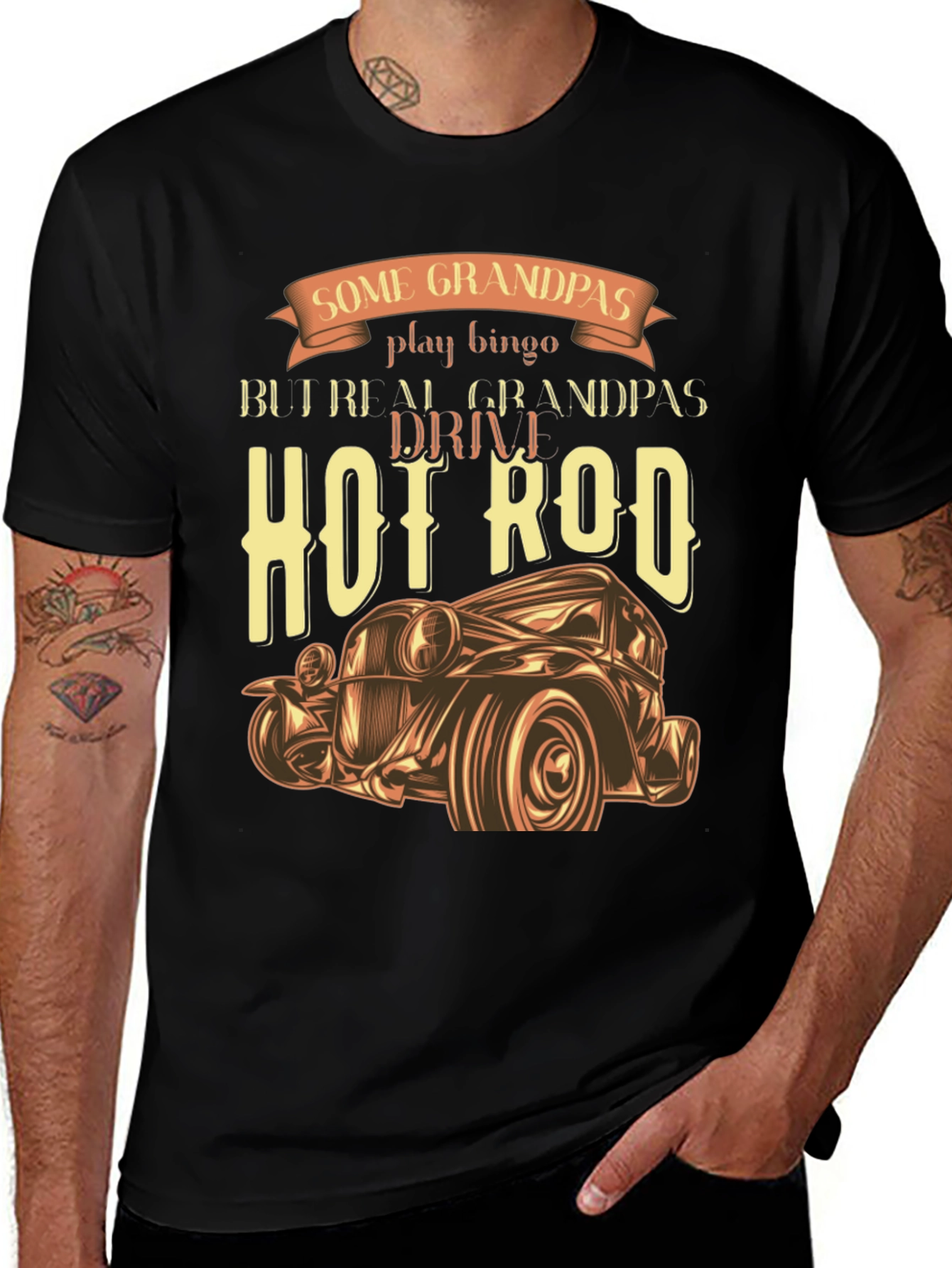 Hot Rod Grandpas T-Shirt - Car Lover Tee