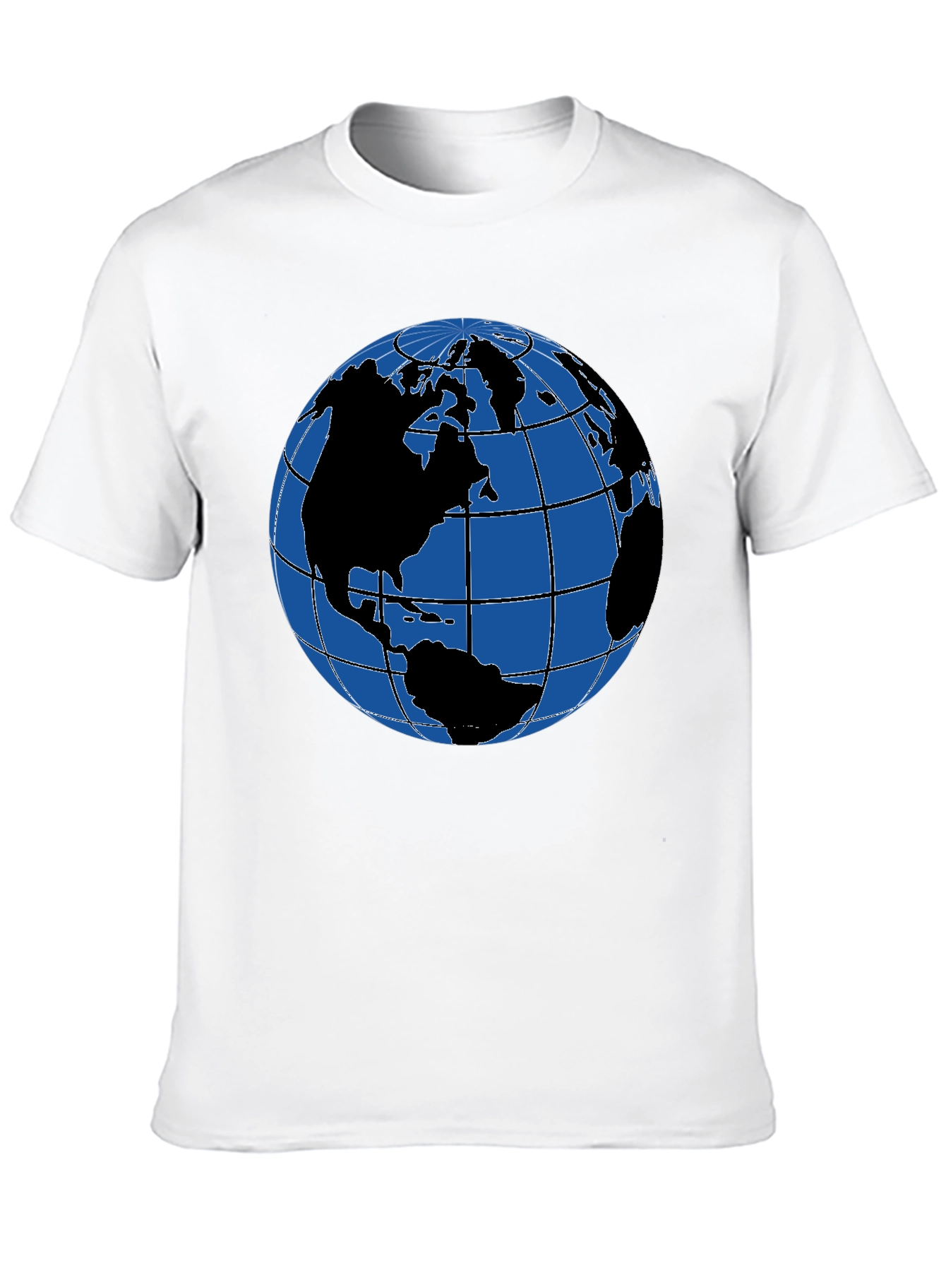 Earth Globe Graphic T-Shirt - Classic Black Tee