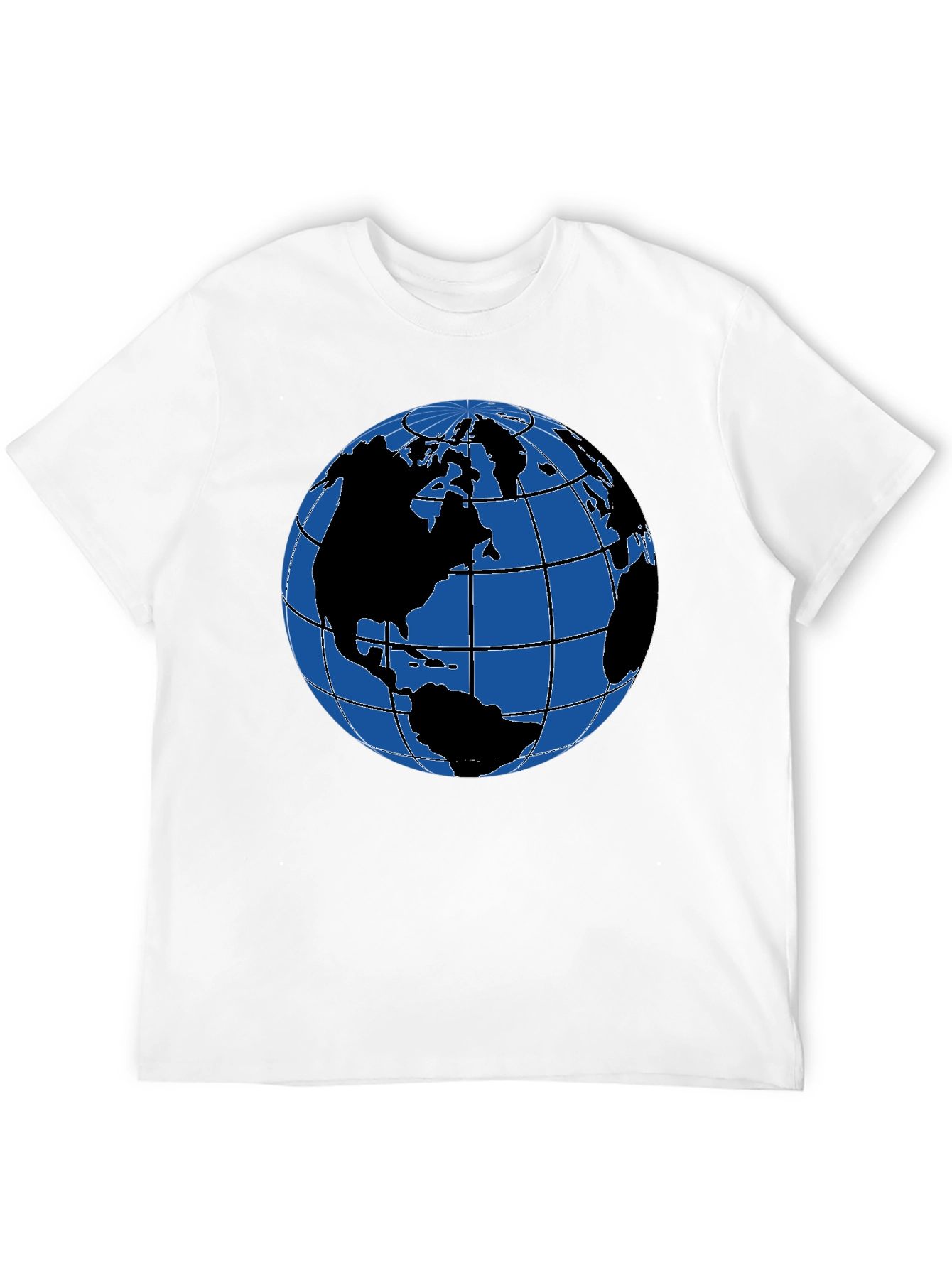 Earth Globe Graphic T-Shirt - Classic Black Tee