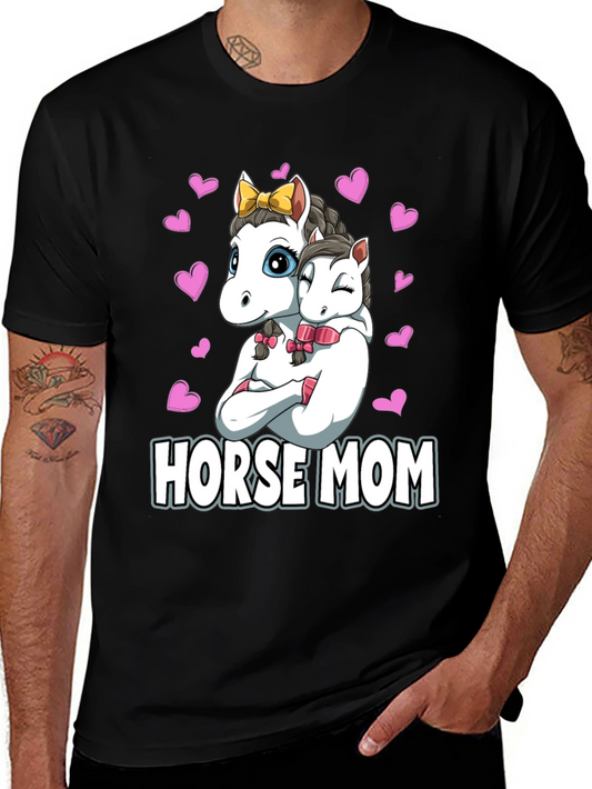 Horse Mom Graphic T-Shirt