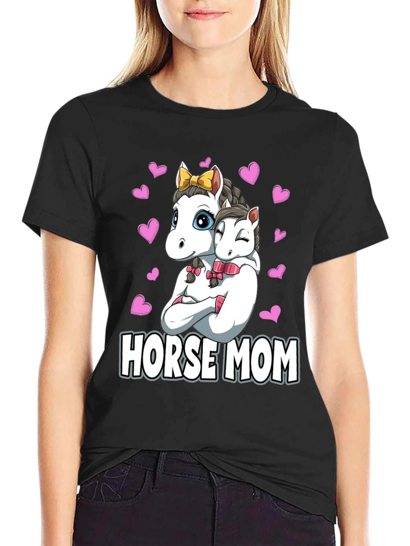 Horse Mom Graphic T-Shirt