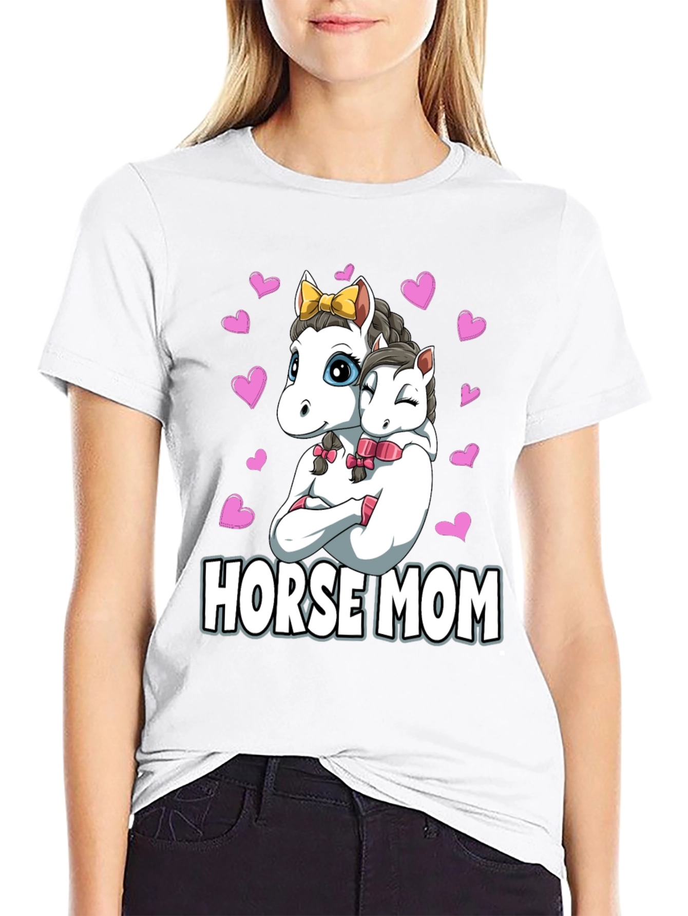 Horse Mom Graphic T-Shirt