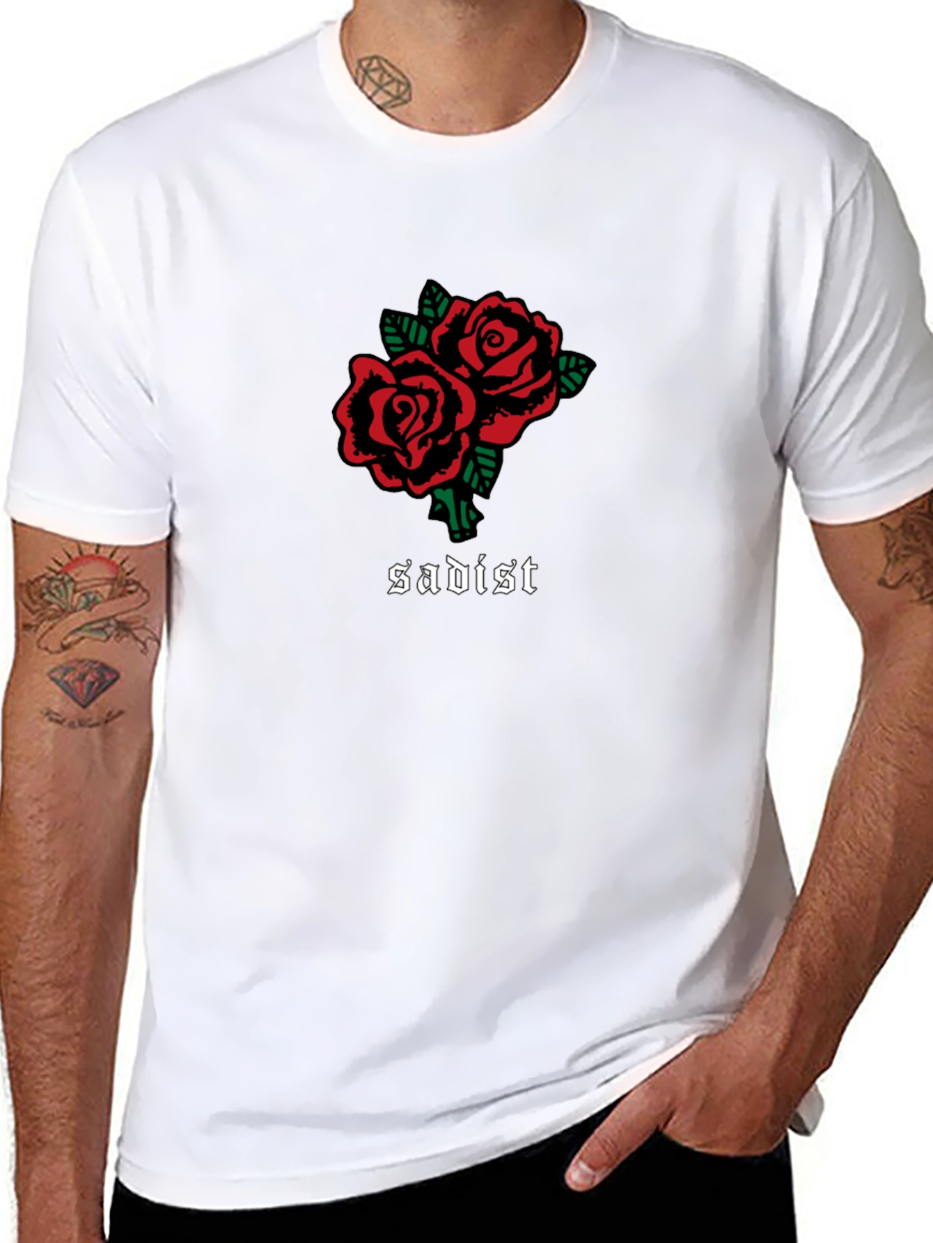 Sadist Rose T-Shirt - Black Unique Design
